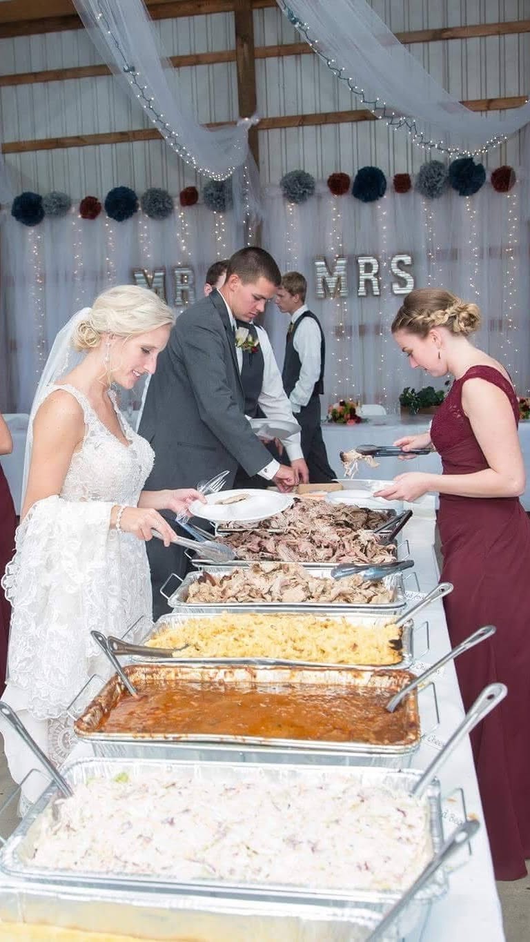Saddleback Barbecue Facebook ad: Book Your Dream Wedding Catering Now