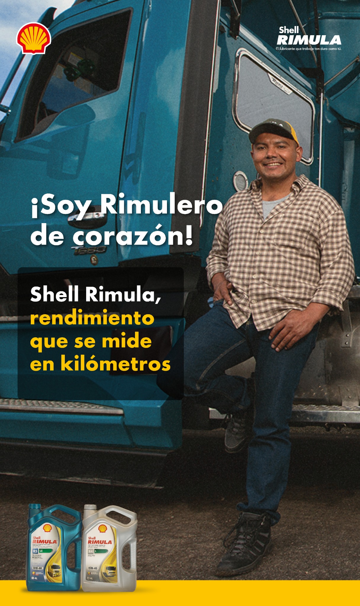 Shell Lubricantes Colombia Facebook ad: Soy Rimulero, de los que le ponen el…