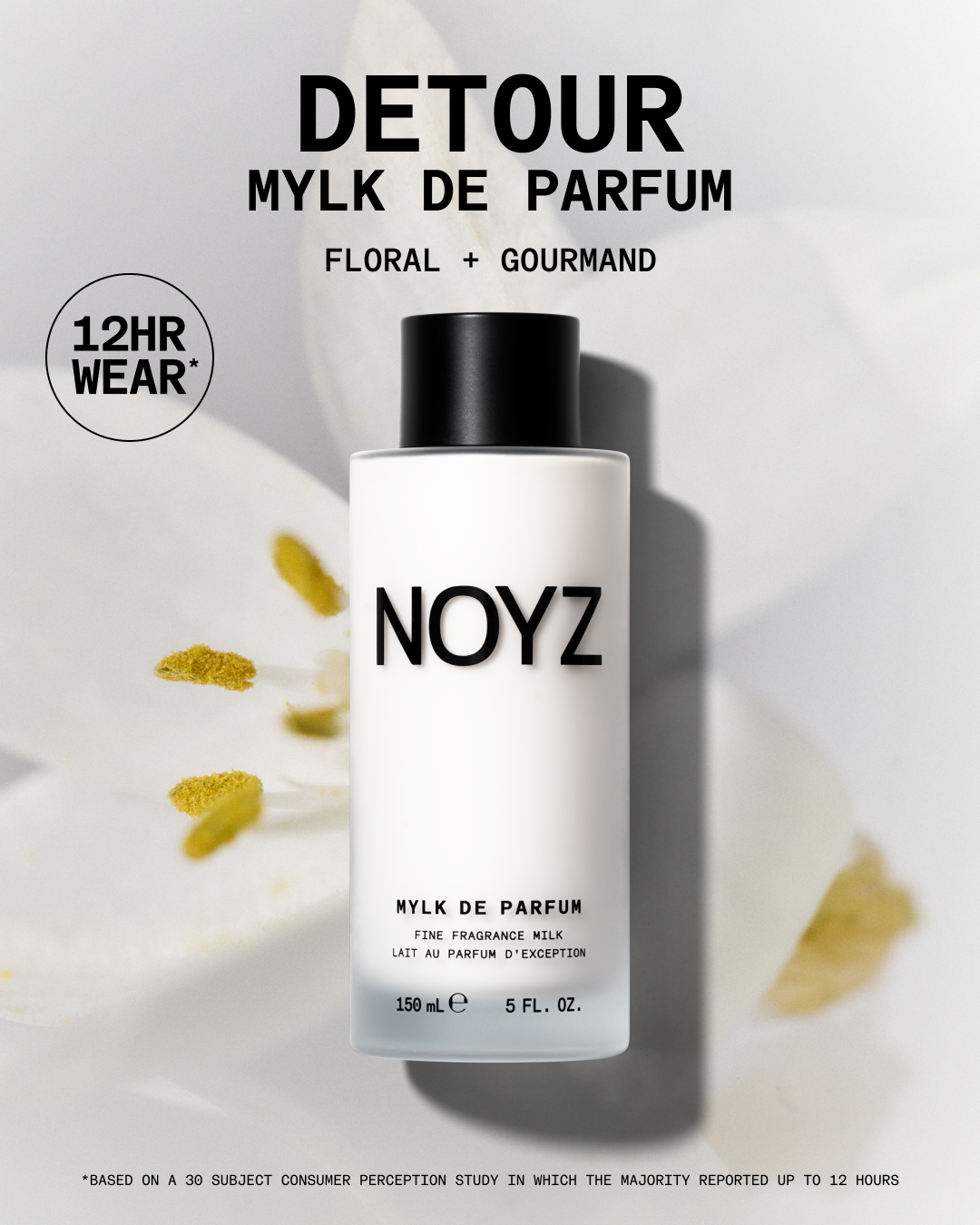 NOYZ Facebook ad: NEW: MYLK DE PARFUM.