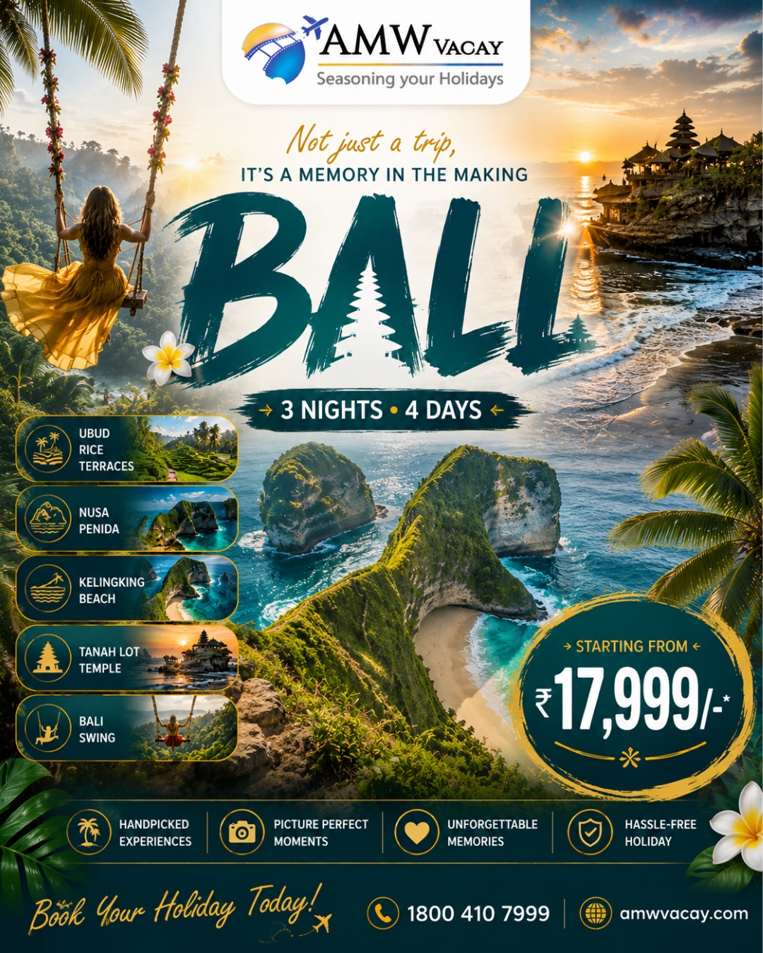 Amwvacay DM Facebook ad: Bali Awaits, Where Every Moment Becomes a Memory!
