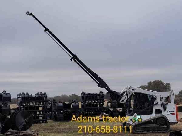 Skid Steer Loader Facebook ad: CRANE--JIB-HYDRAULIC TELESCOPING TRUSS BOOM SKID STEER…