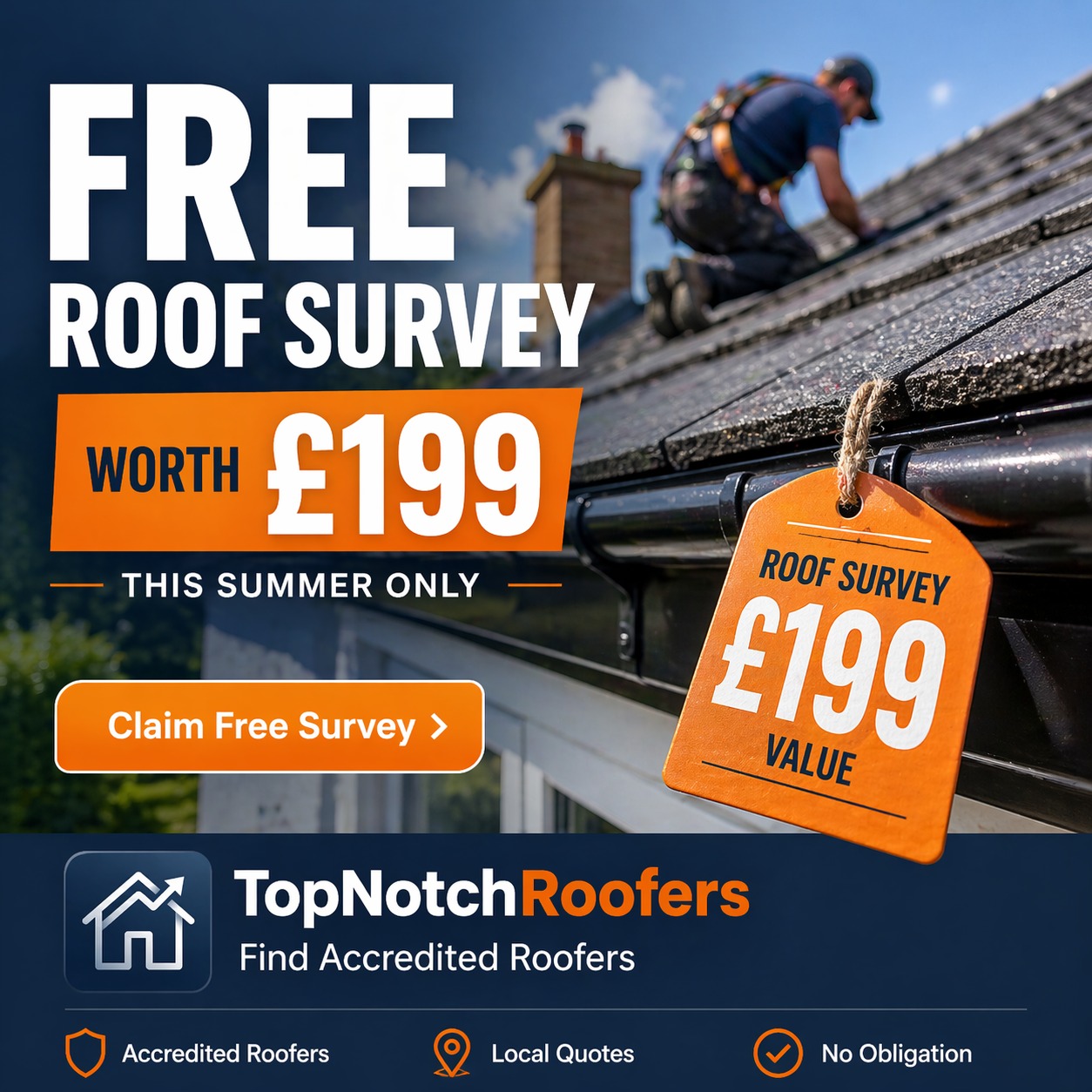 TopNotch Roofers Facebook ad