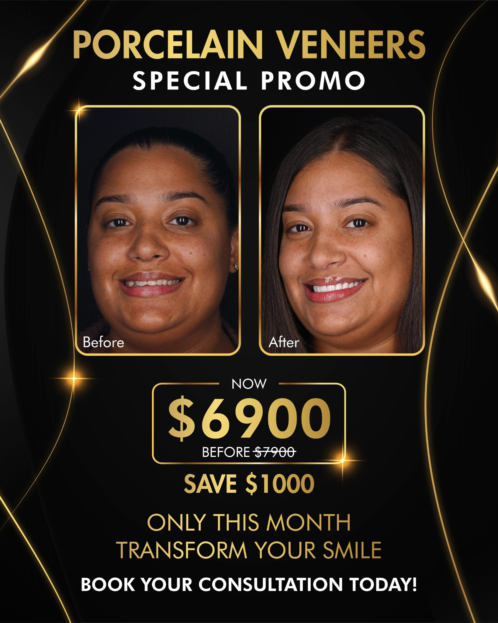 Deluxe Smile Design Facebook ad: Get Your Dream Smile Today