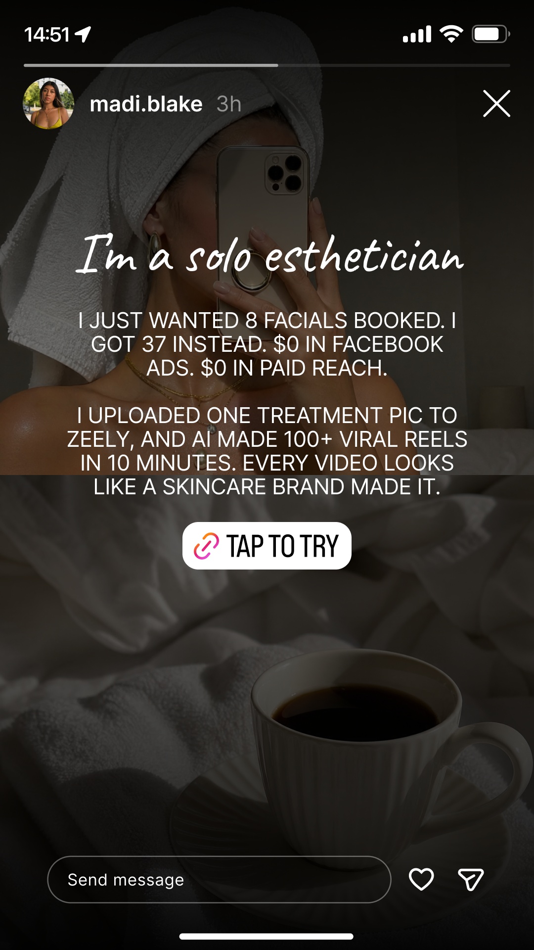 Zeely Facebook ad