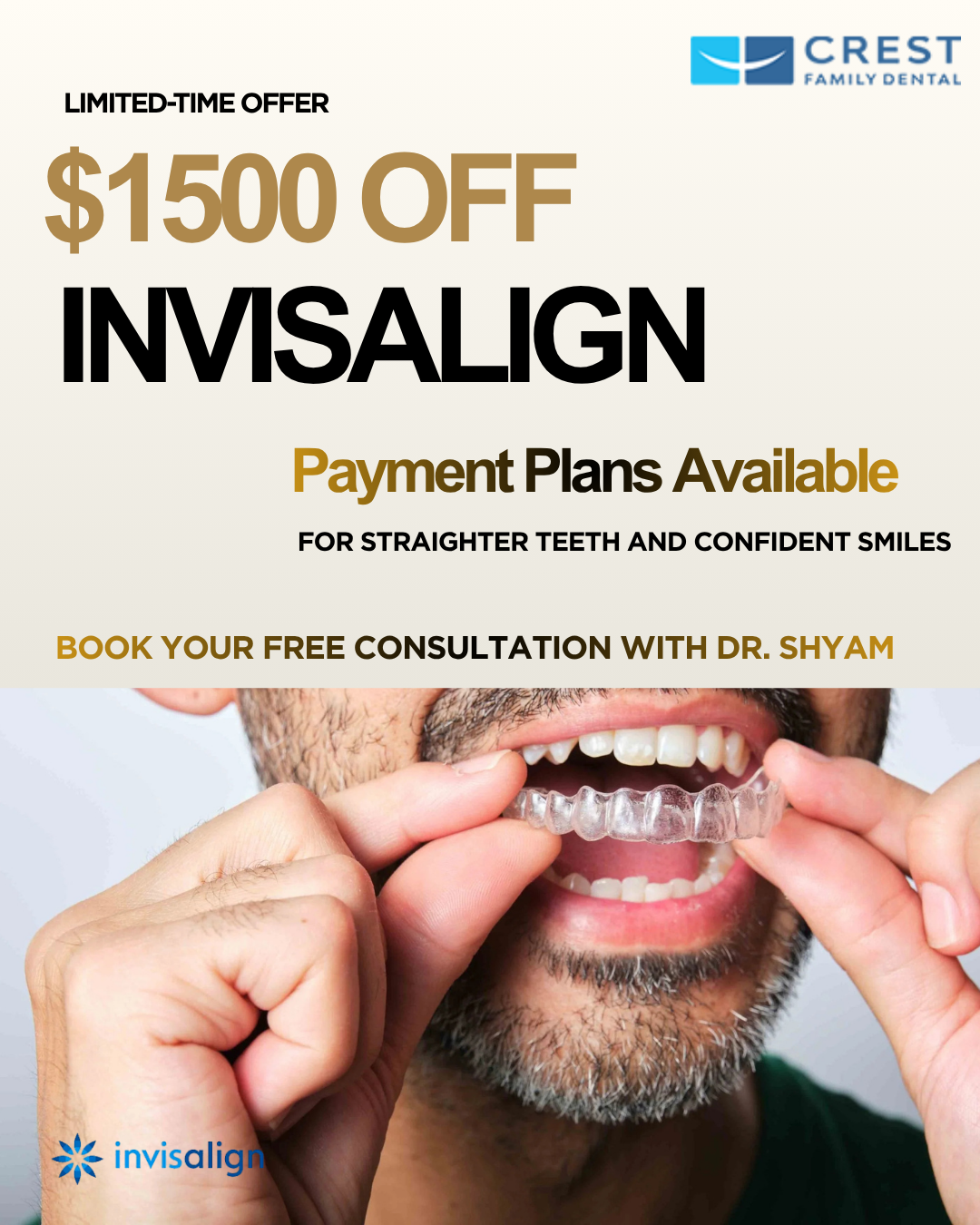 Crest Family Dental Facebook ad