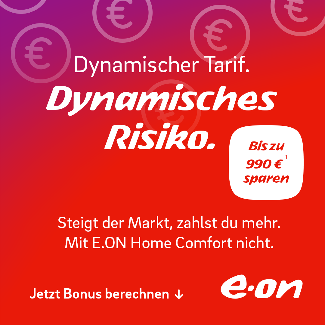 e.on Facebook ad: Bonus sichern. Risiko stoppen.