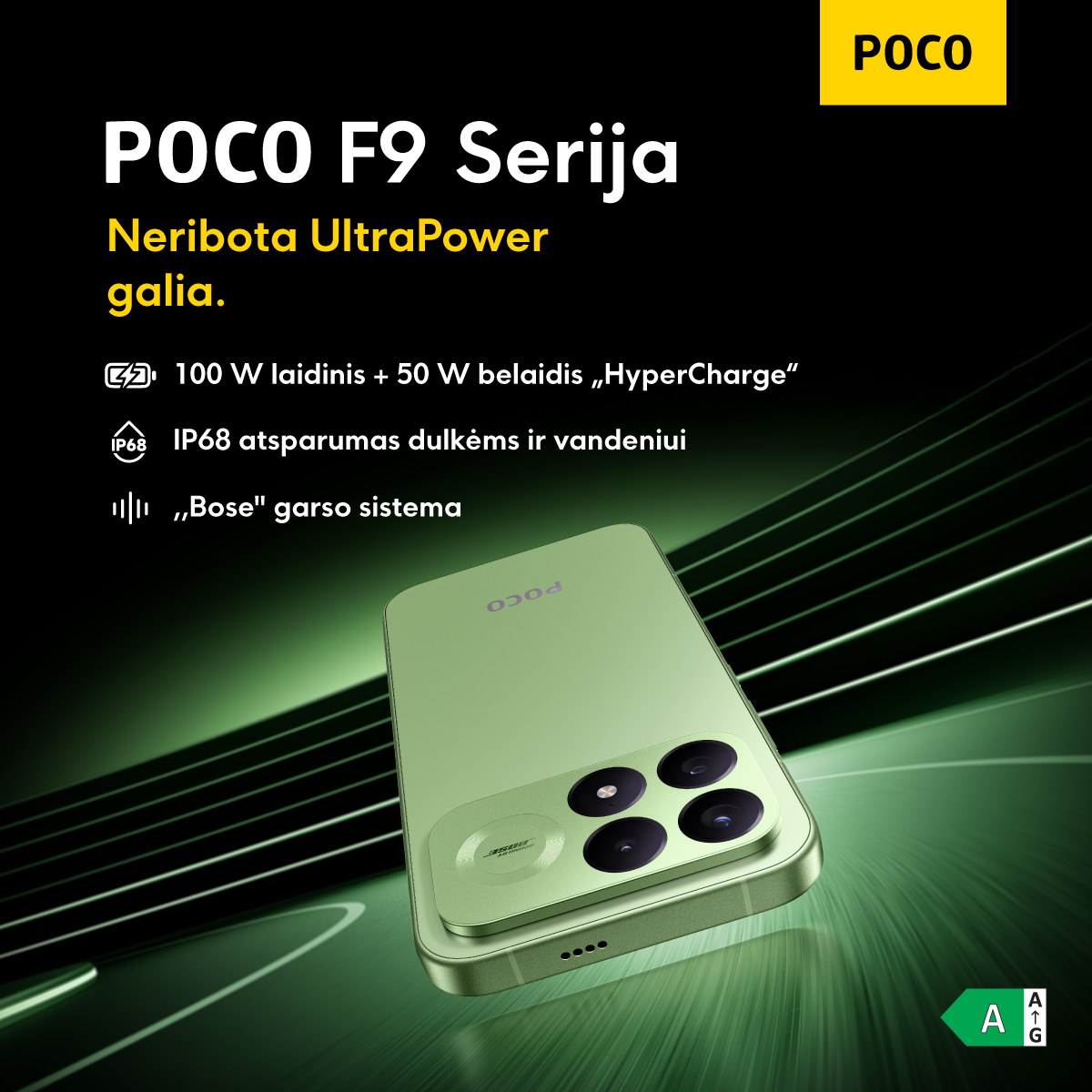 POCO Facebook ad: Flagmano galia be kompromisų