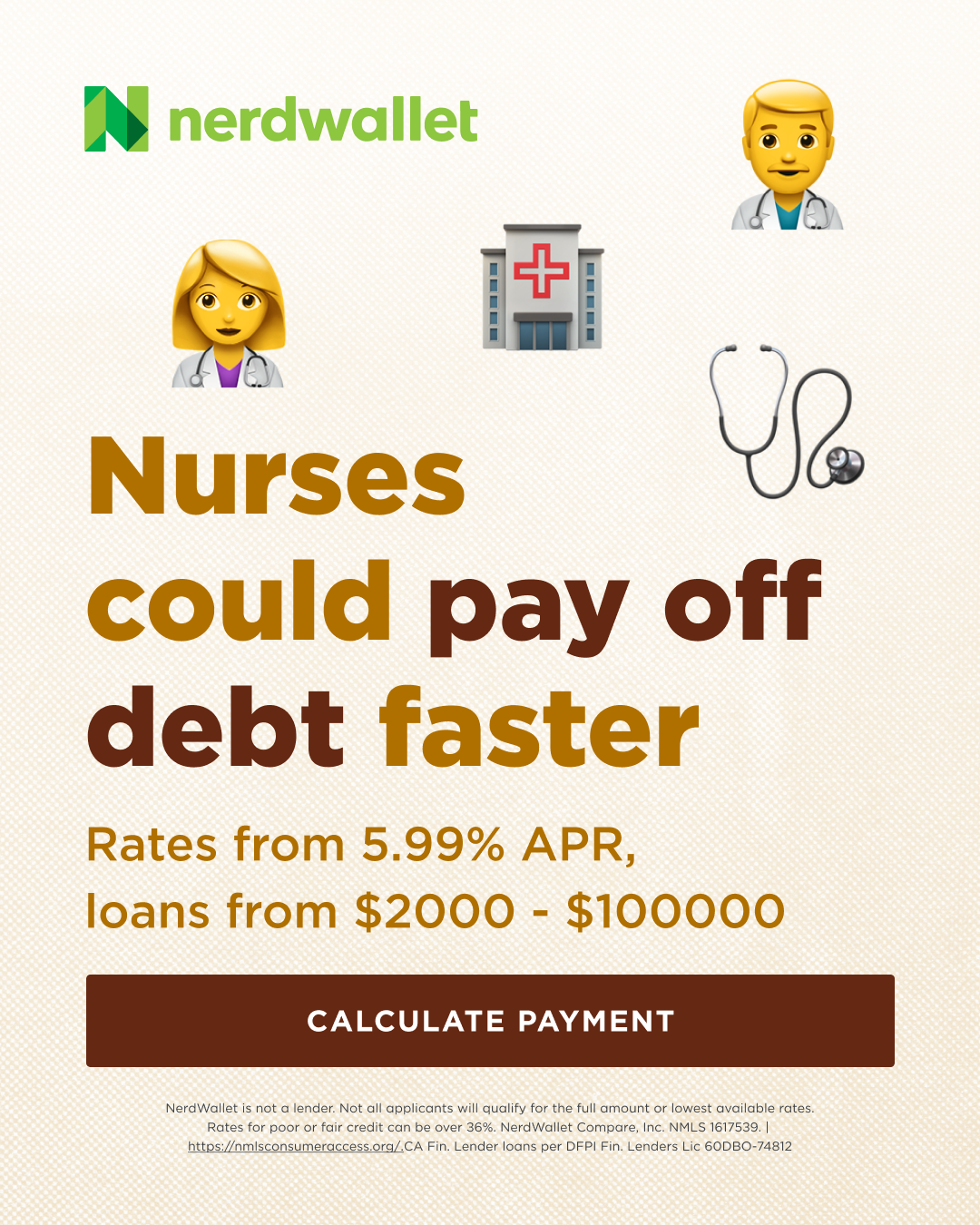 NerdWallet Facebook ad