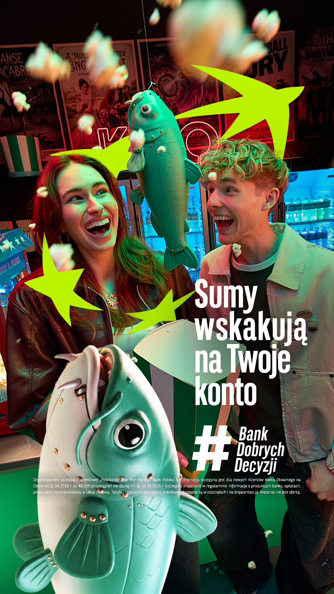BNP Paribas Bank Polska Facebook ad: Kawa? Zakupy? Coś z neta?