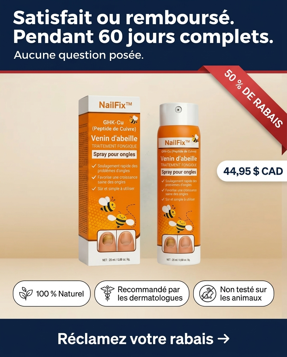 Geneviève Tremblay Facebook ad: Des ongles nets en 7 jours