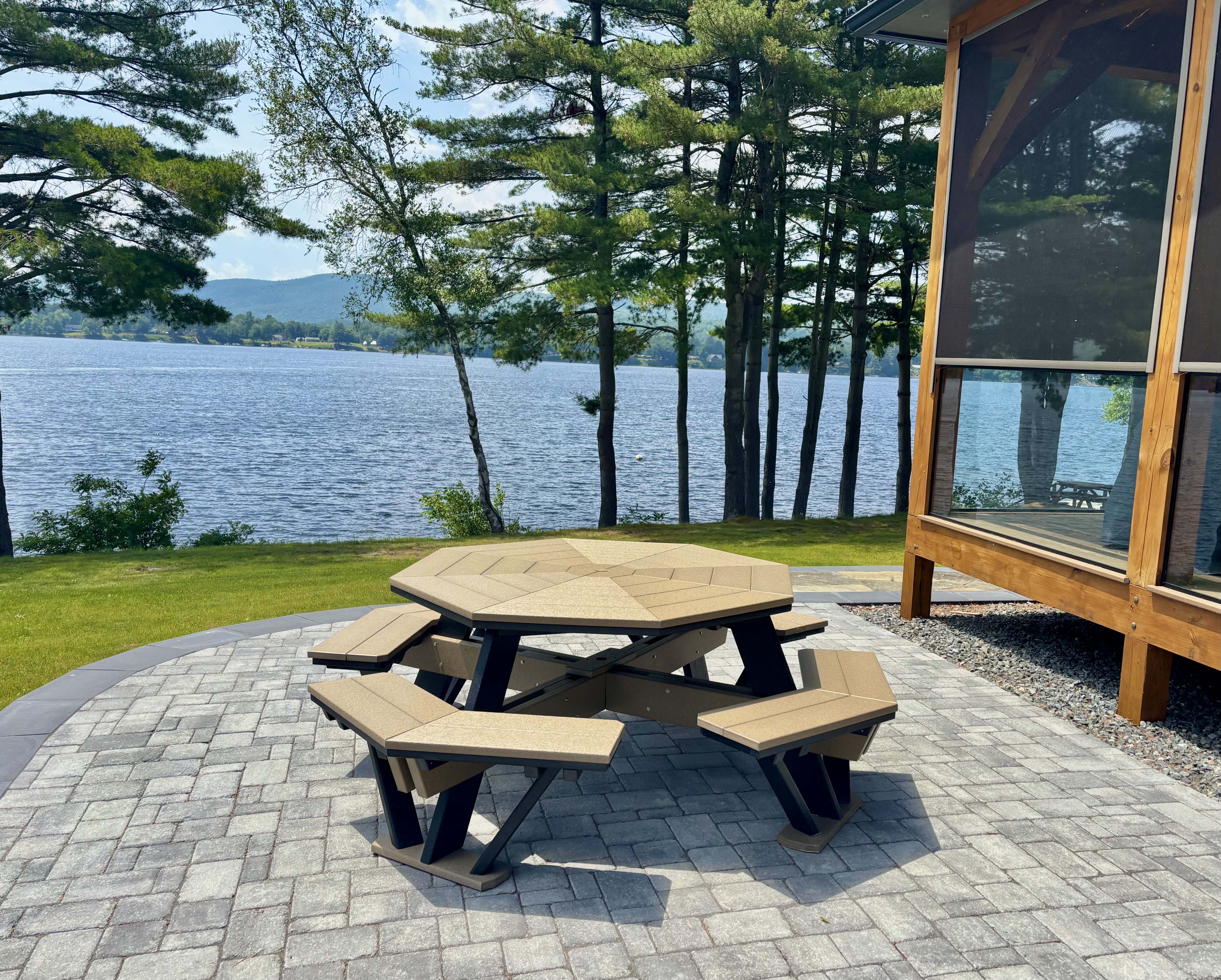 Adirondack Floating Dock Shop Facebook ad: Amish made, poly, outdoor furniture has arrived to…
