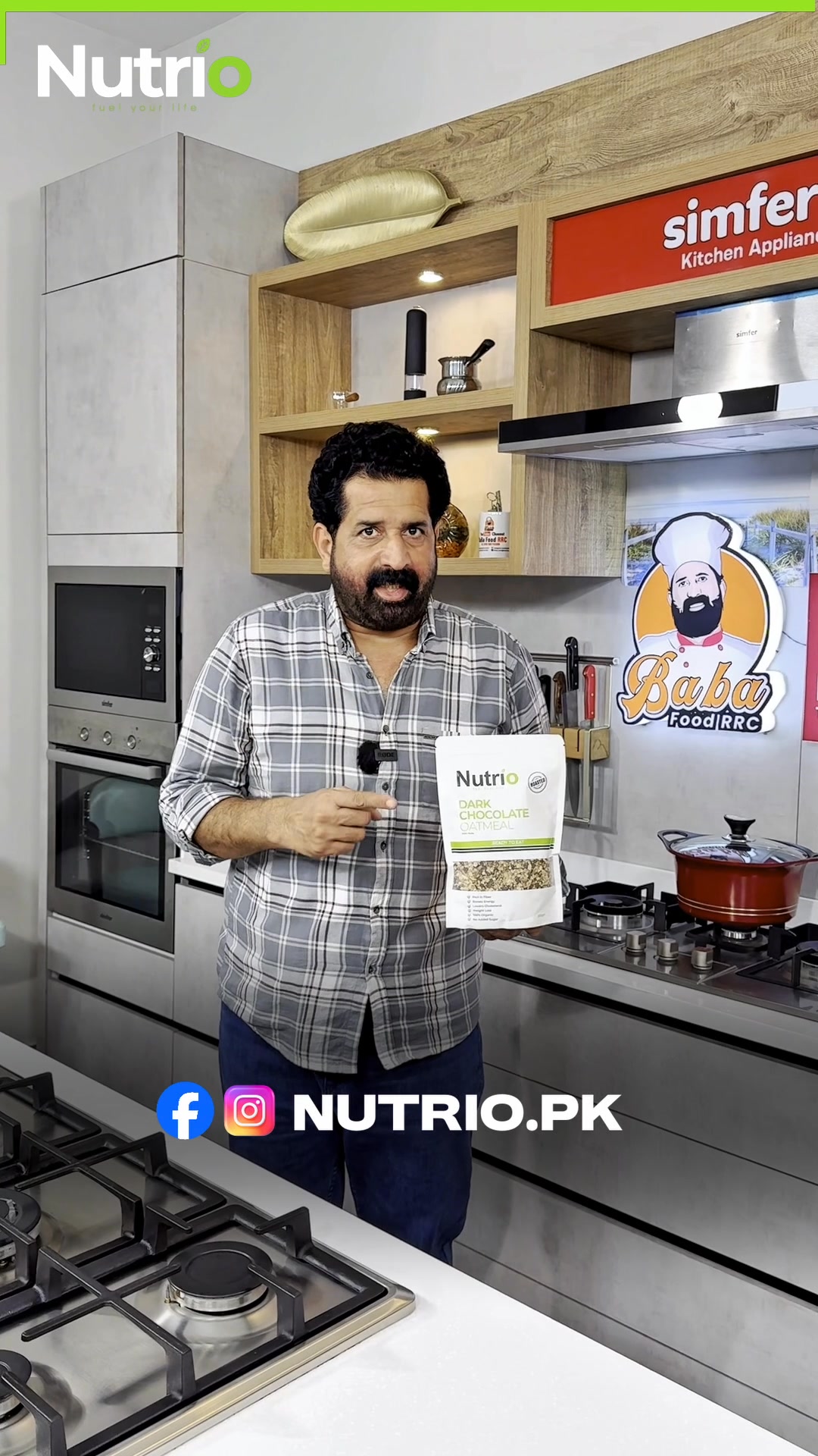 Nutrio Facebook ad: Protein-Packed Oats & Nuts for Daily Nutrition, Nutrio