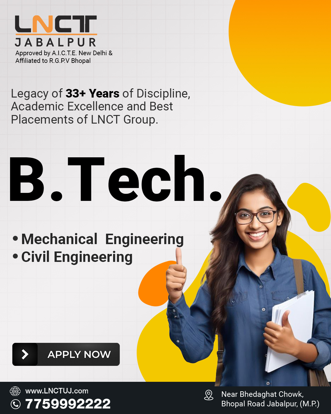 Lakshmi Narain College of Technology, - LNCT Jabalpur Facebook ad