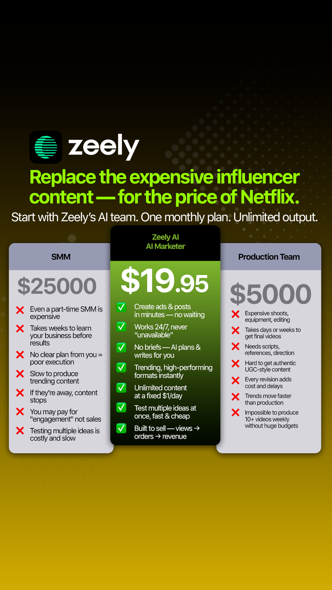 Zeely Facebook ad