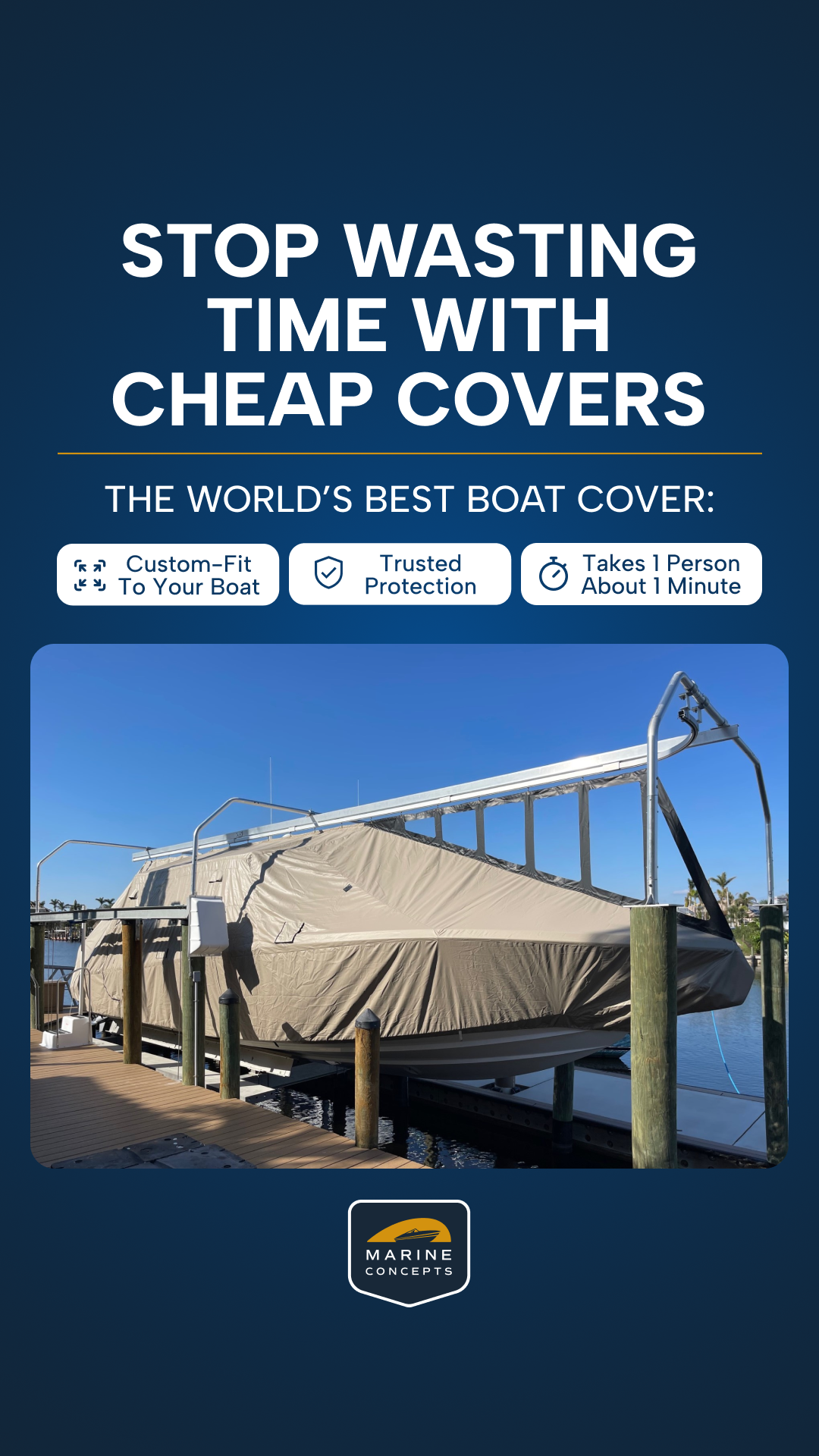 Marine Concepts Boat Covers Facebook ad