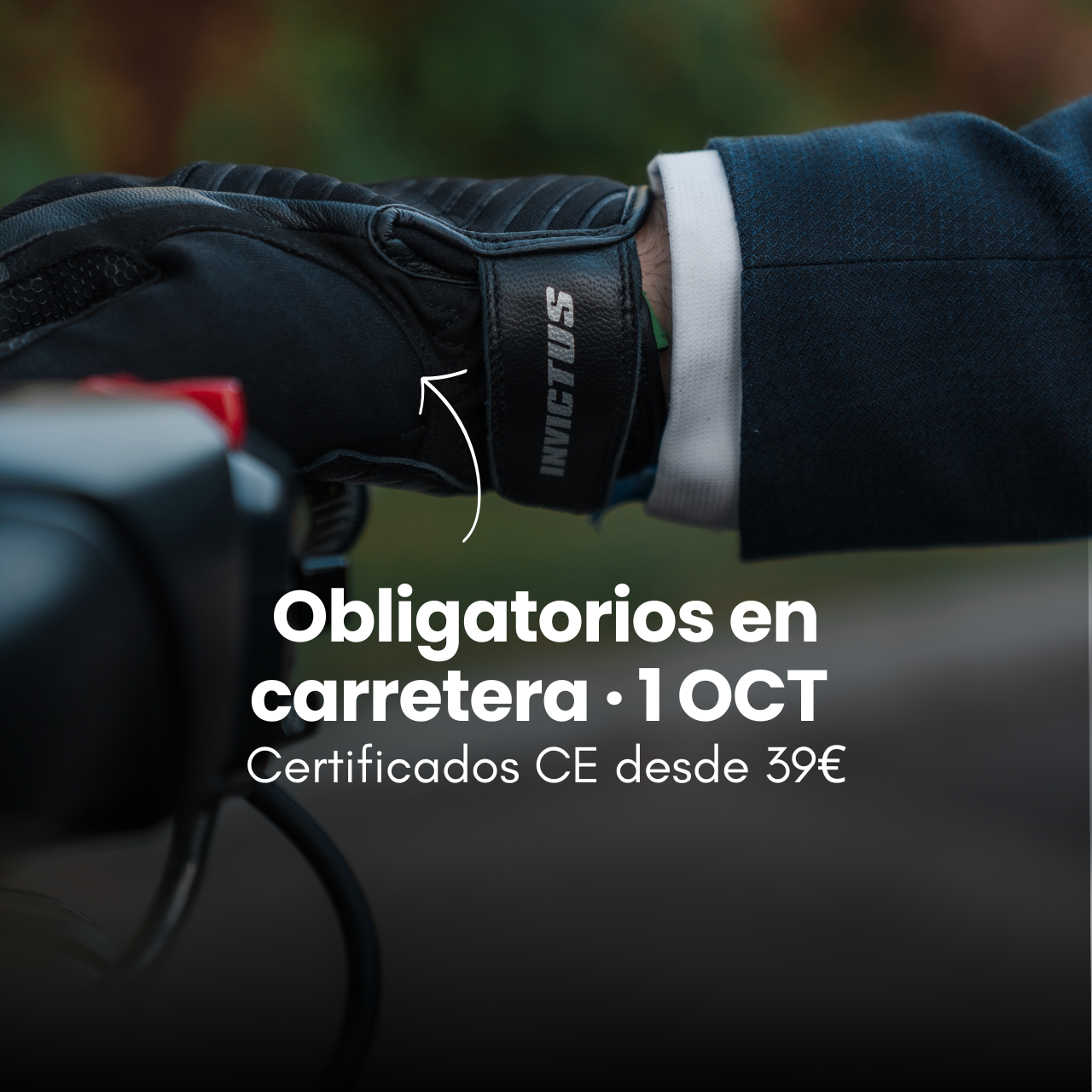 Invictus motorcycle apparel Facebook ad: Elige los tuyos antes del 1-O