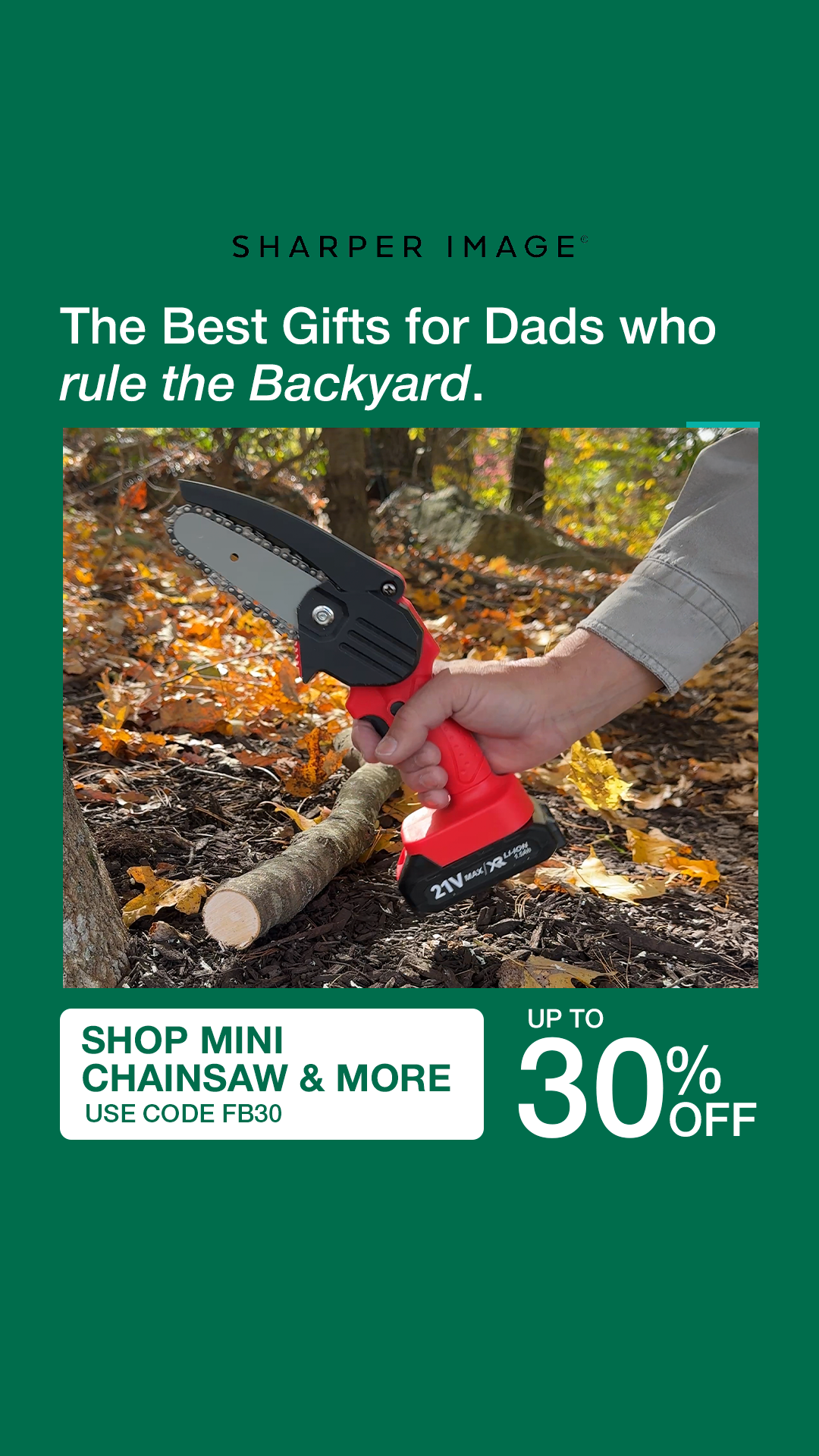 SharperImage.com Facebook ad