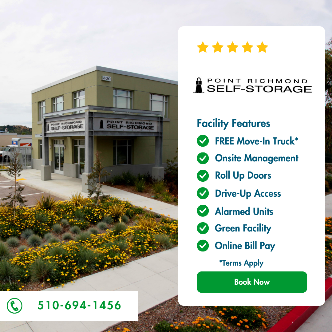 Point Richmond Self Storage Facebook ad: Get 50% Off Your First 2 Full Months!*