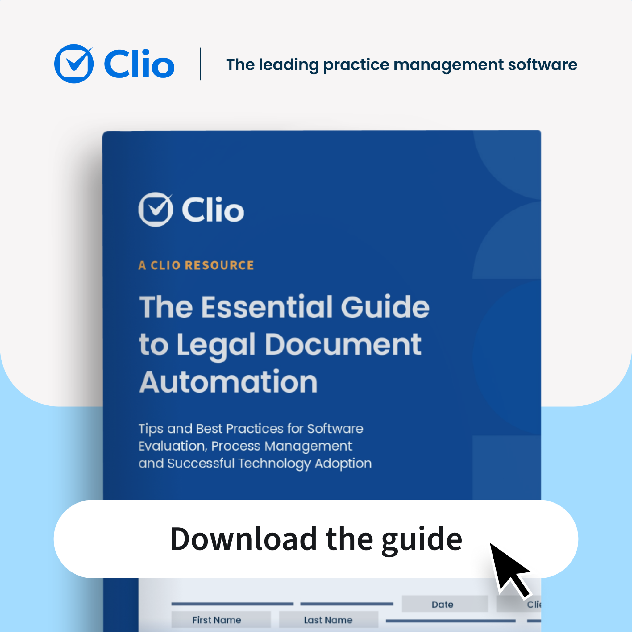 Clio - Cloud-Based Legal Technology Facebook ad