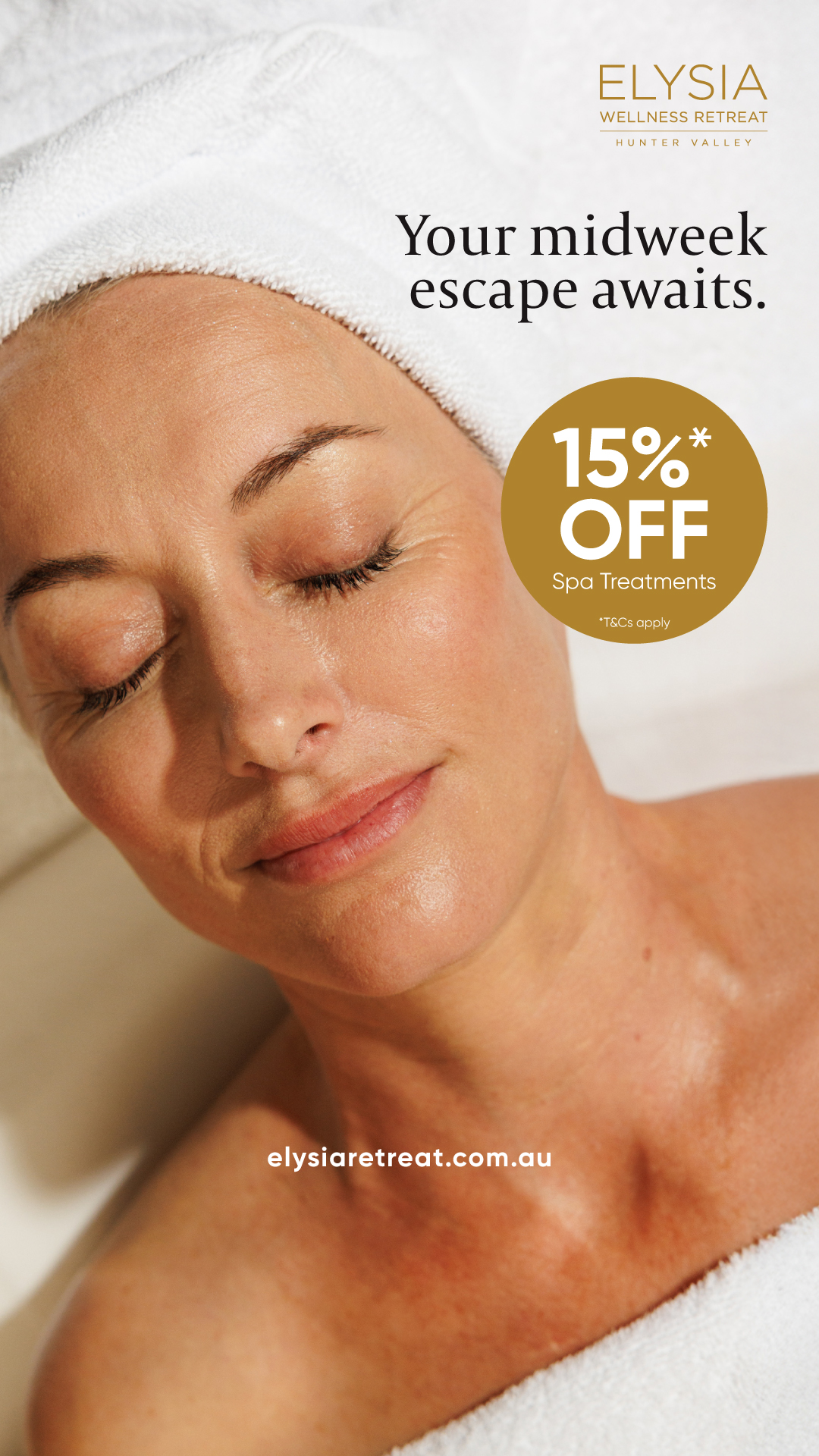 Elysia Wellness Retreat Facebook ad from Jun 11, 2026