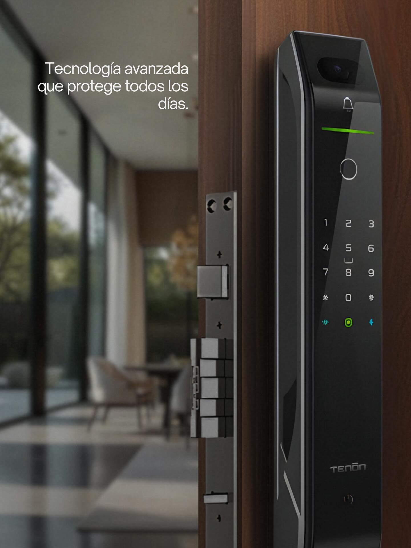 Tenon Cerraduras Inteligentes Facebook ad: Crea códigos para familia o colaboradores.