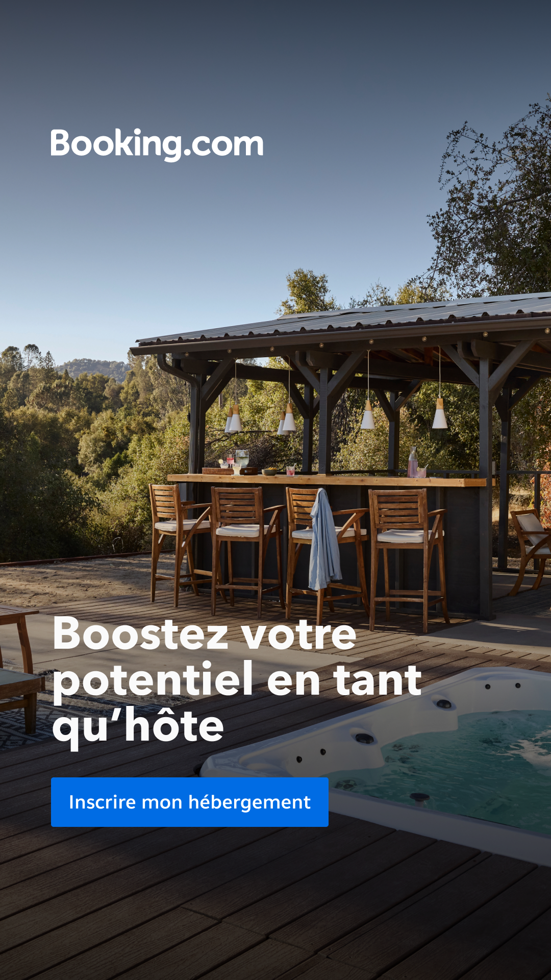 Booking.com Facebook ad from Sep 15, 2025