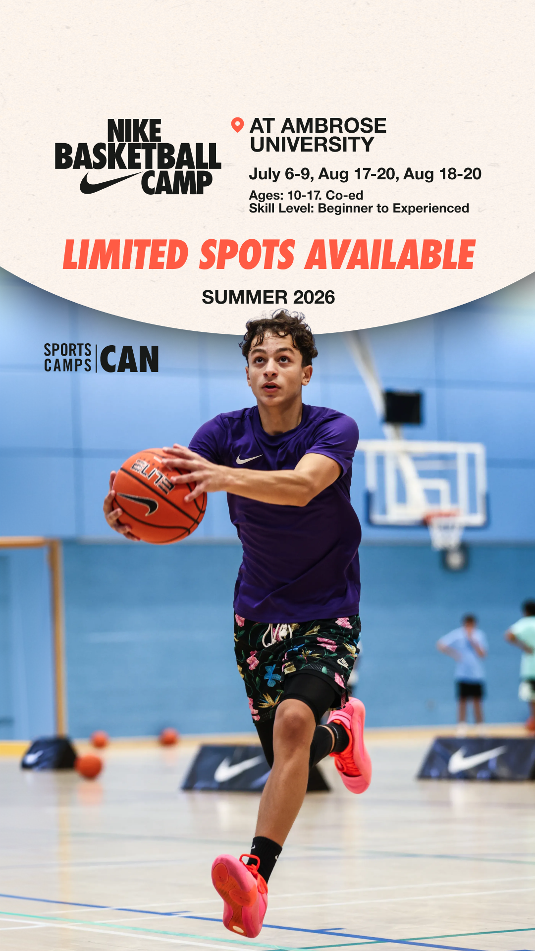 Nike Sports Camps Canada Facebook ad