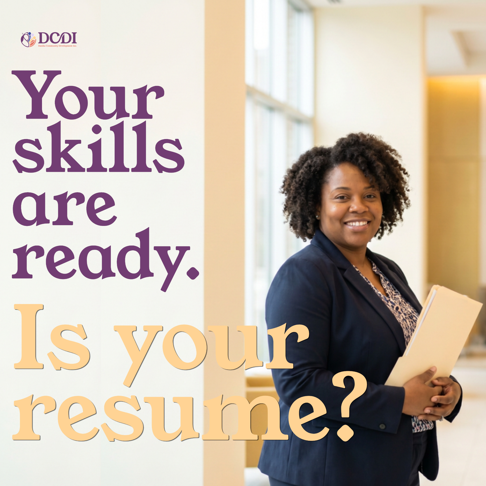 Danika Community Development Inc. Facebook ad: Free Resume & Interview Workshop