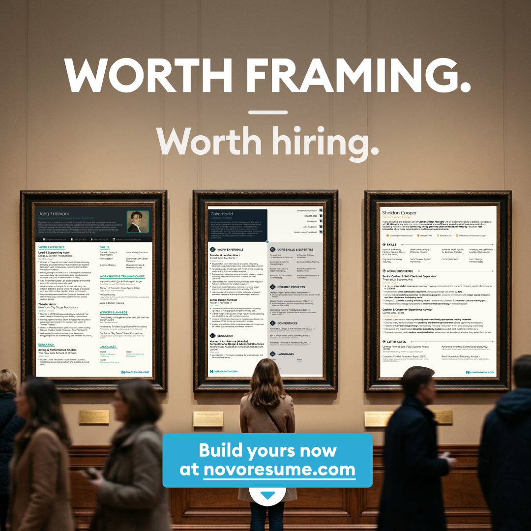 Novorésumé Facebook ad