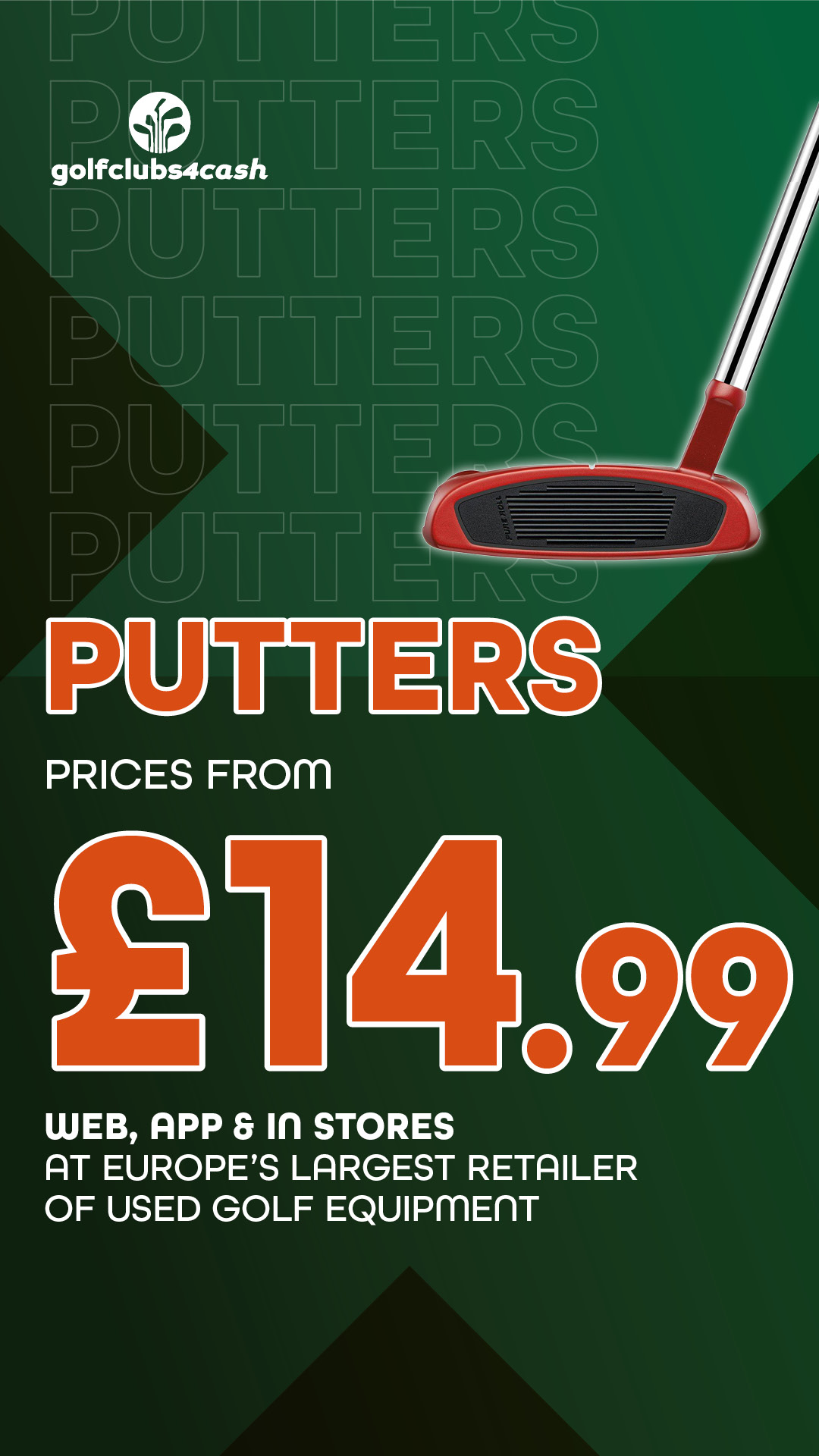 Golf Clubs 4 Cash Ltd Facebook ad: Find pre-owned golf clubs at amazing prices from…