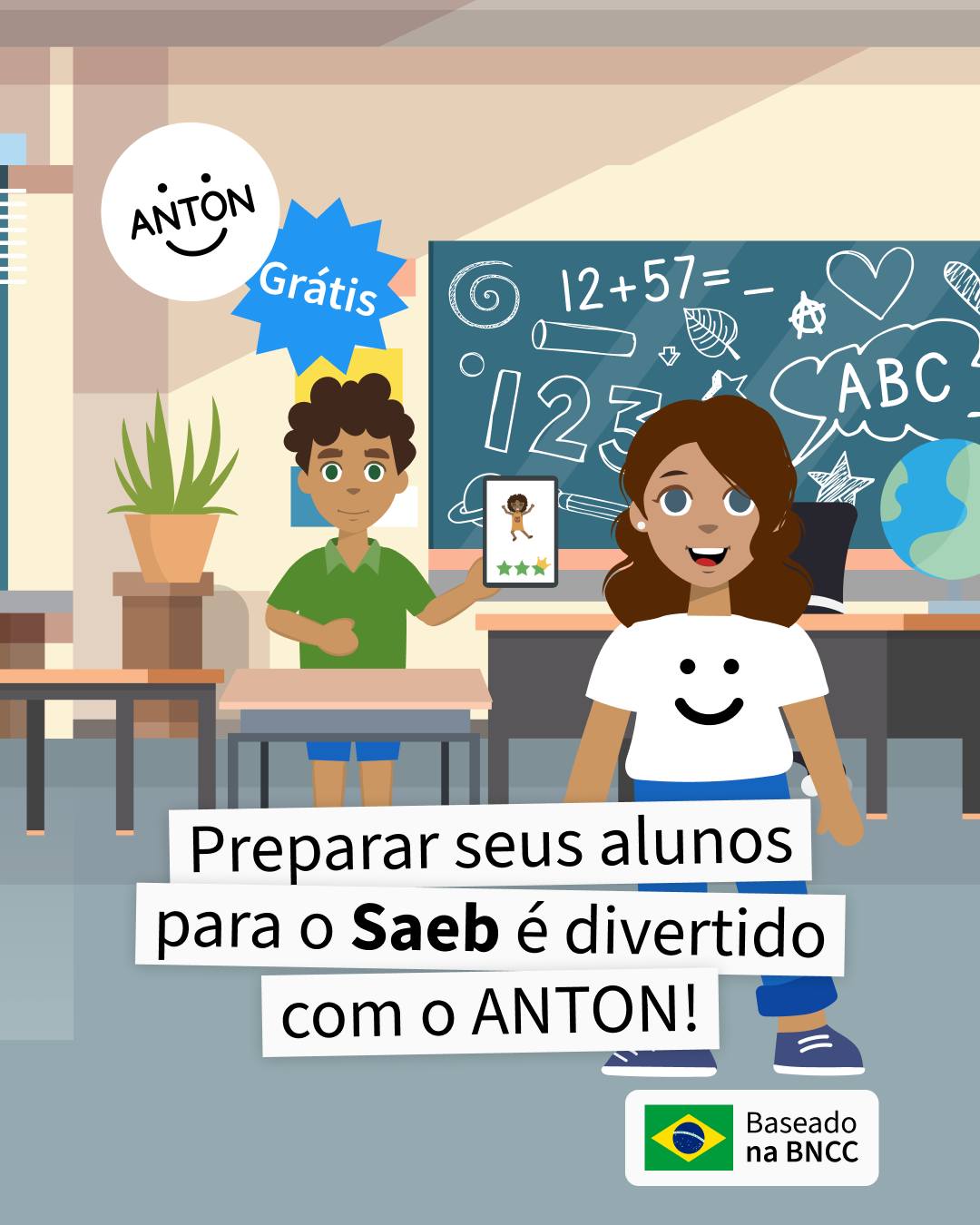 ANTON - O App educativo gratuito para a escola Facebook ad