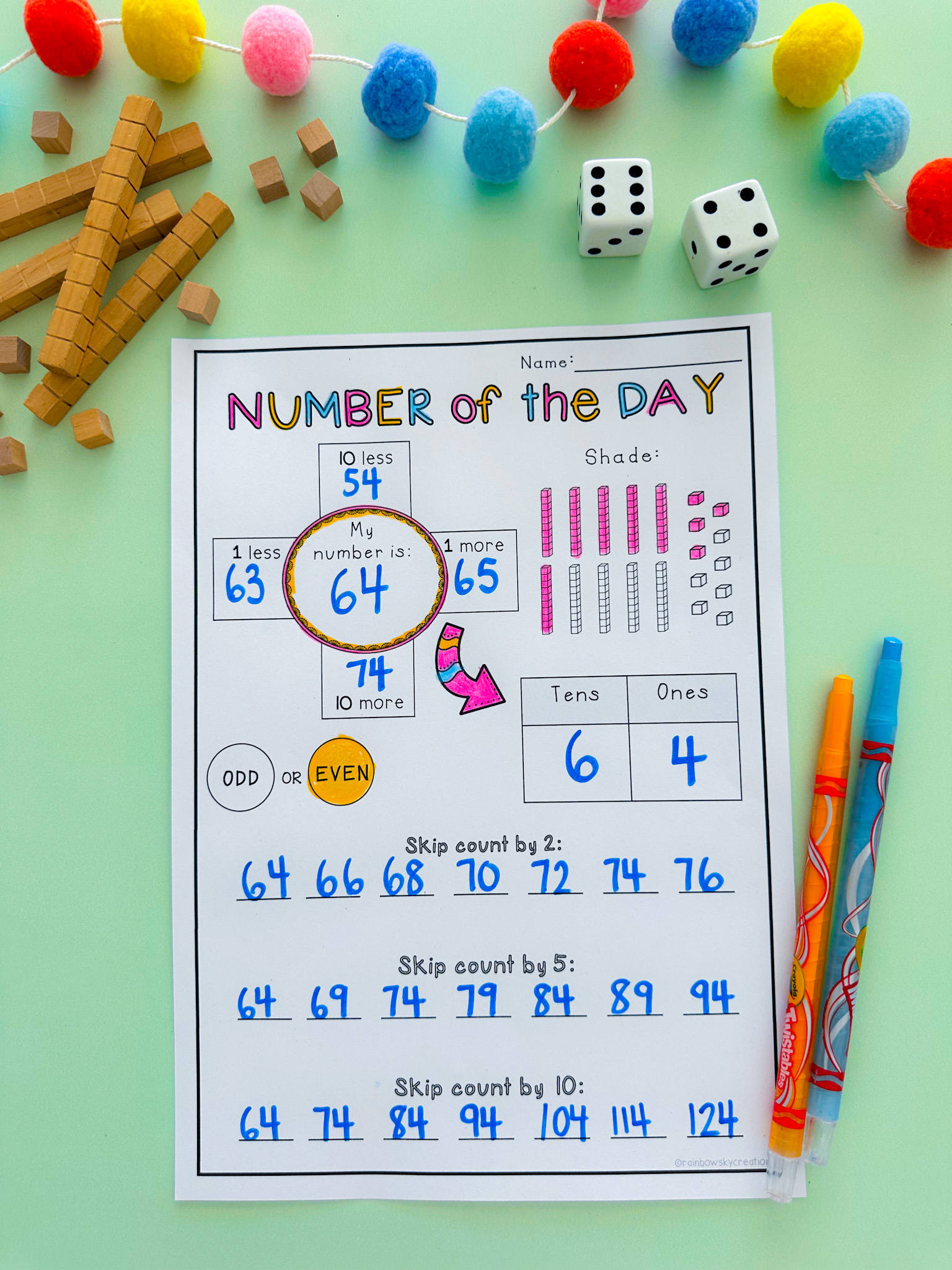 Rainbow Sky Creations - making engaging primary education resources Facebook ad