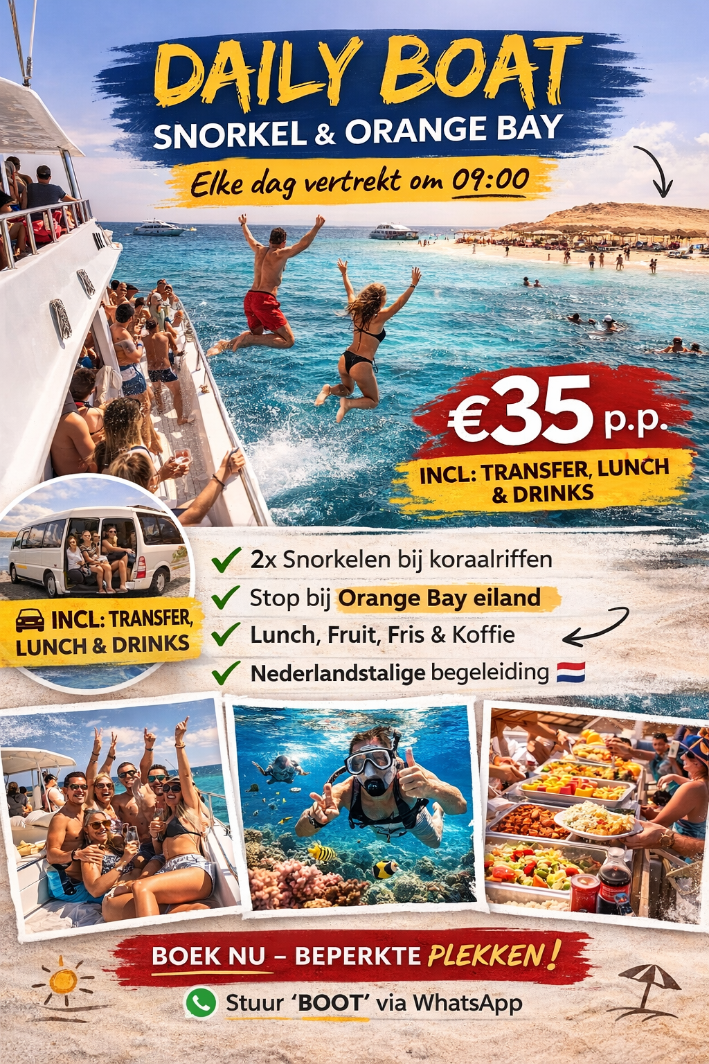 Hurghada-travel.nl Facebook ad: Orange Bay €35 p.p