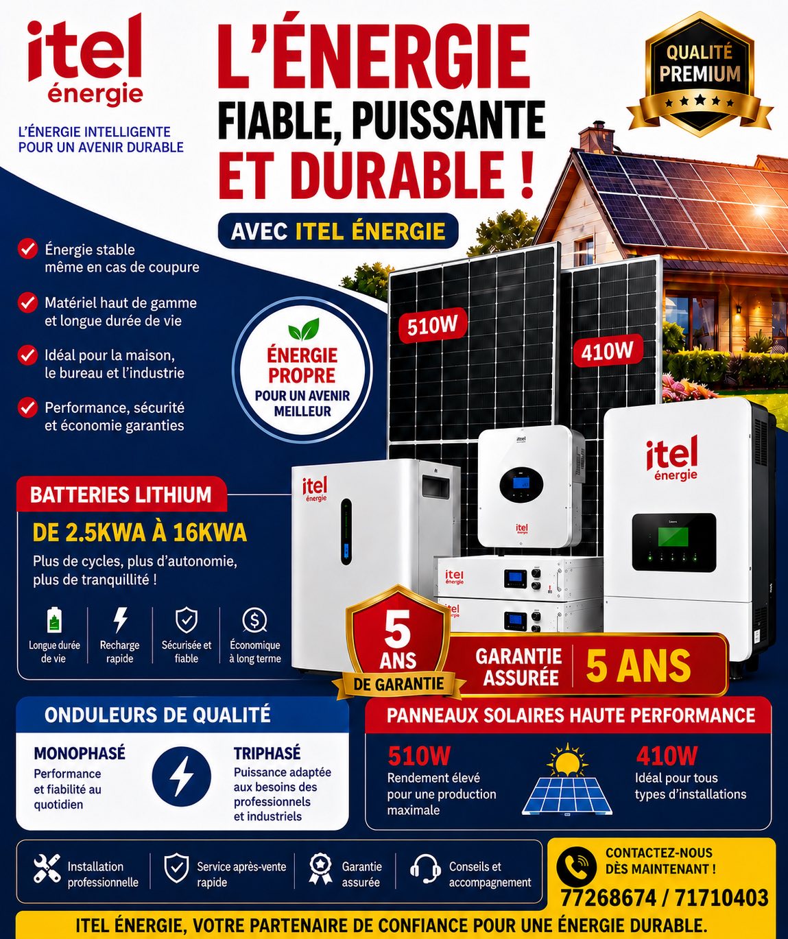 Ousmane Kaboré Facebook ad: Passez à l’énergie du futur avec nos batteries…