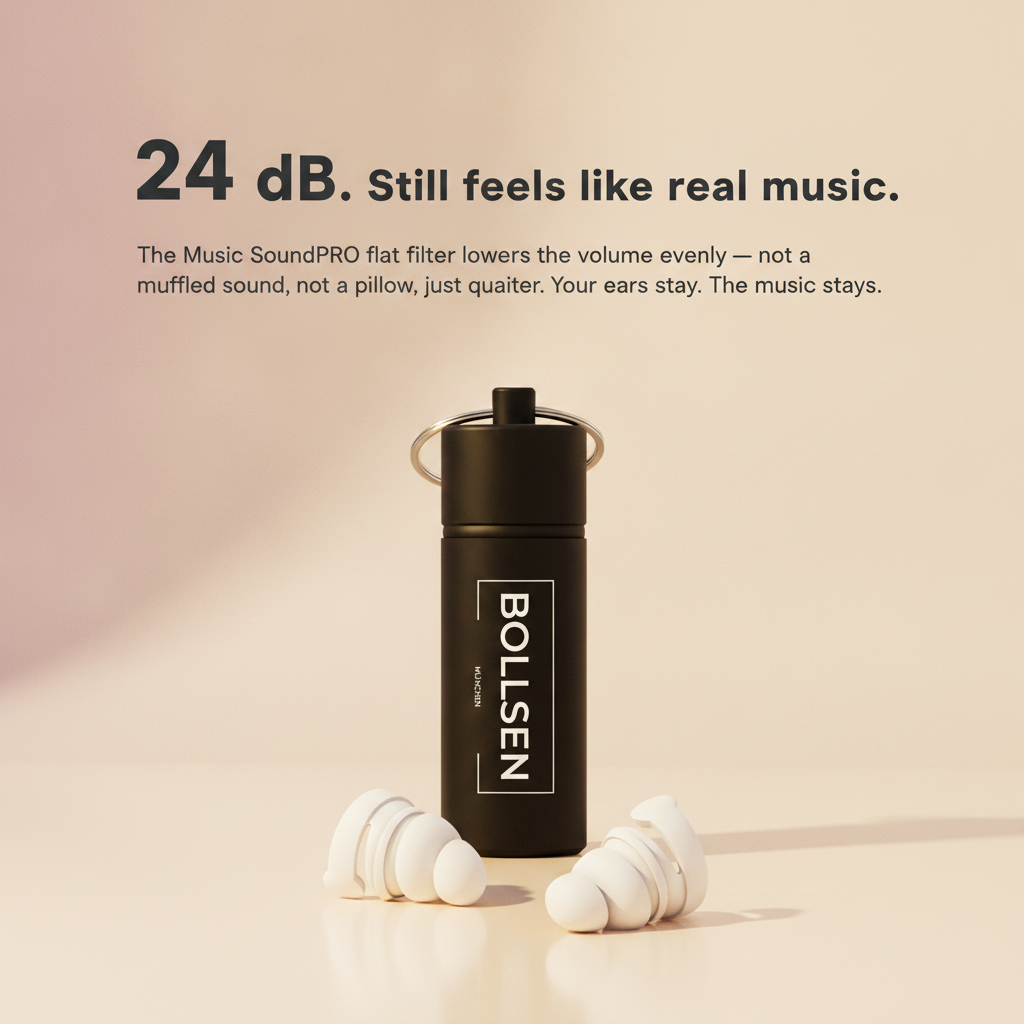 Bollsen Facebook ad: Earplugs for Musicians