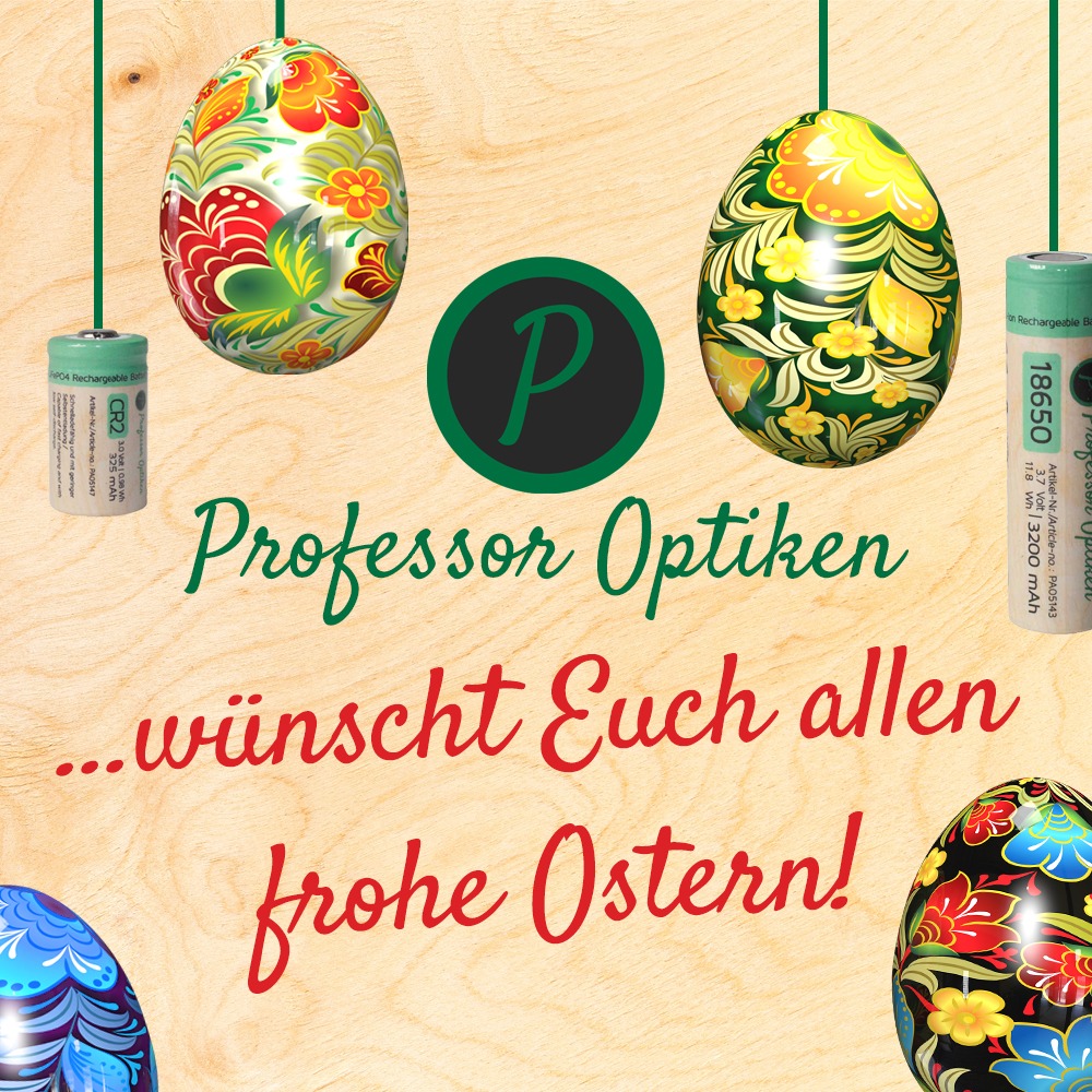 Professor Optiken GmbH Facebook ad: Stromversorgung im Revier | Akkus, Ladegeräte & Batterien
