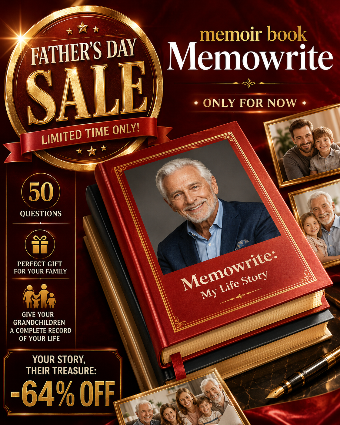 Memowrite Facebook ad