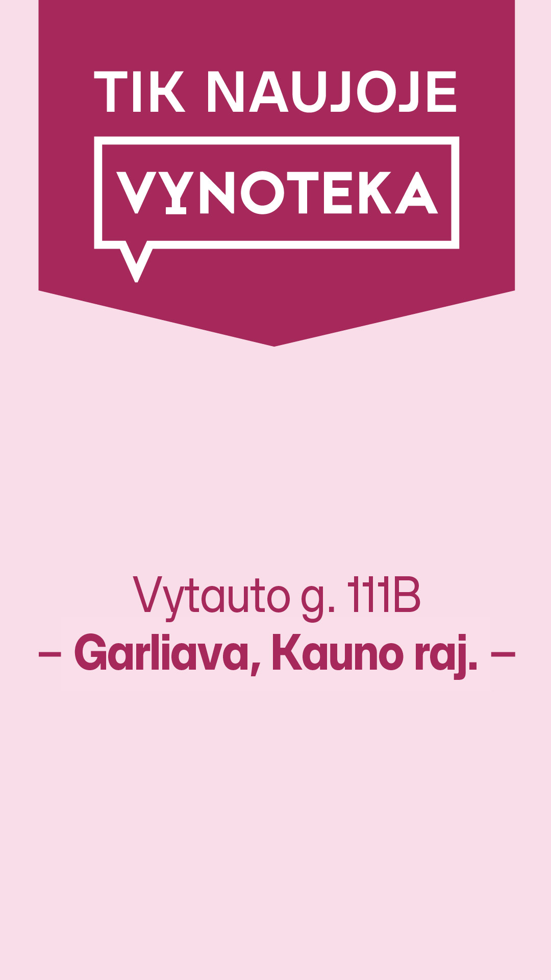 Vynoteka Lietuva Facebook ad from Aug 14, 2026