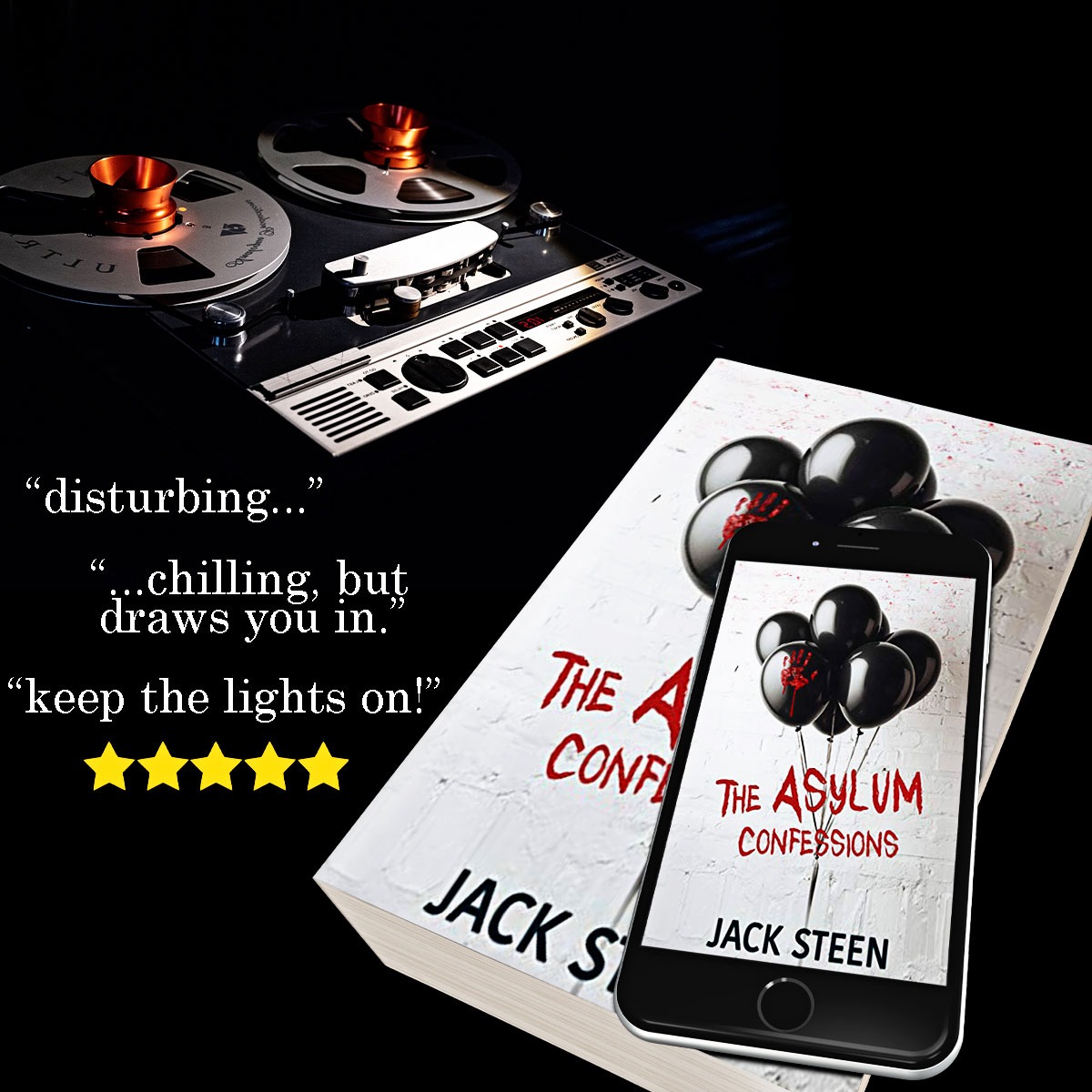 Jack Steen Books Facebook ad: Serial Killer Confessions Free in Kindle Unlimited!