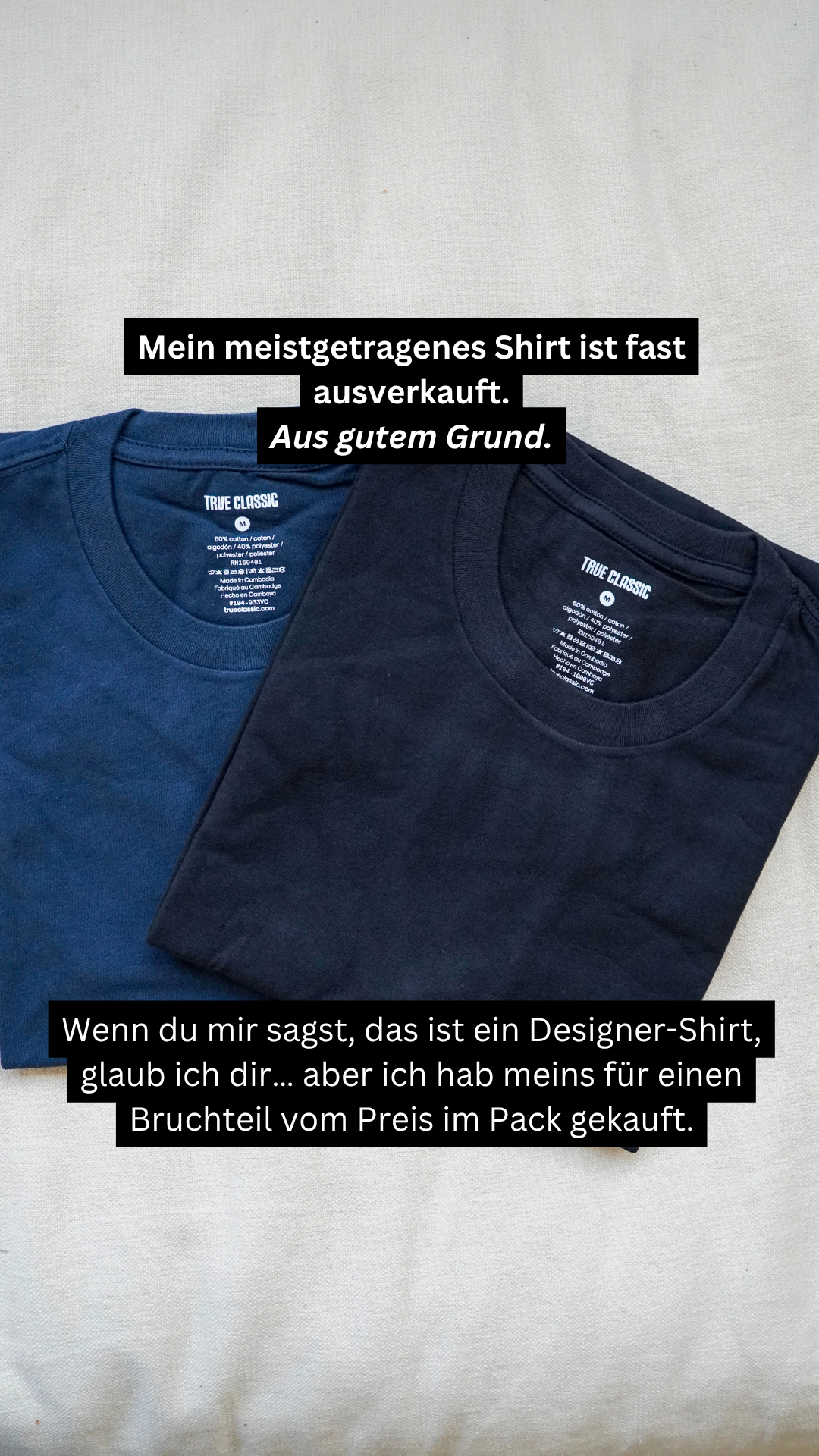 True Classic Facebook ad
