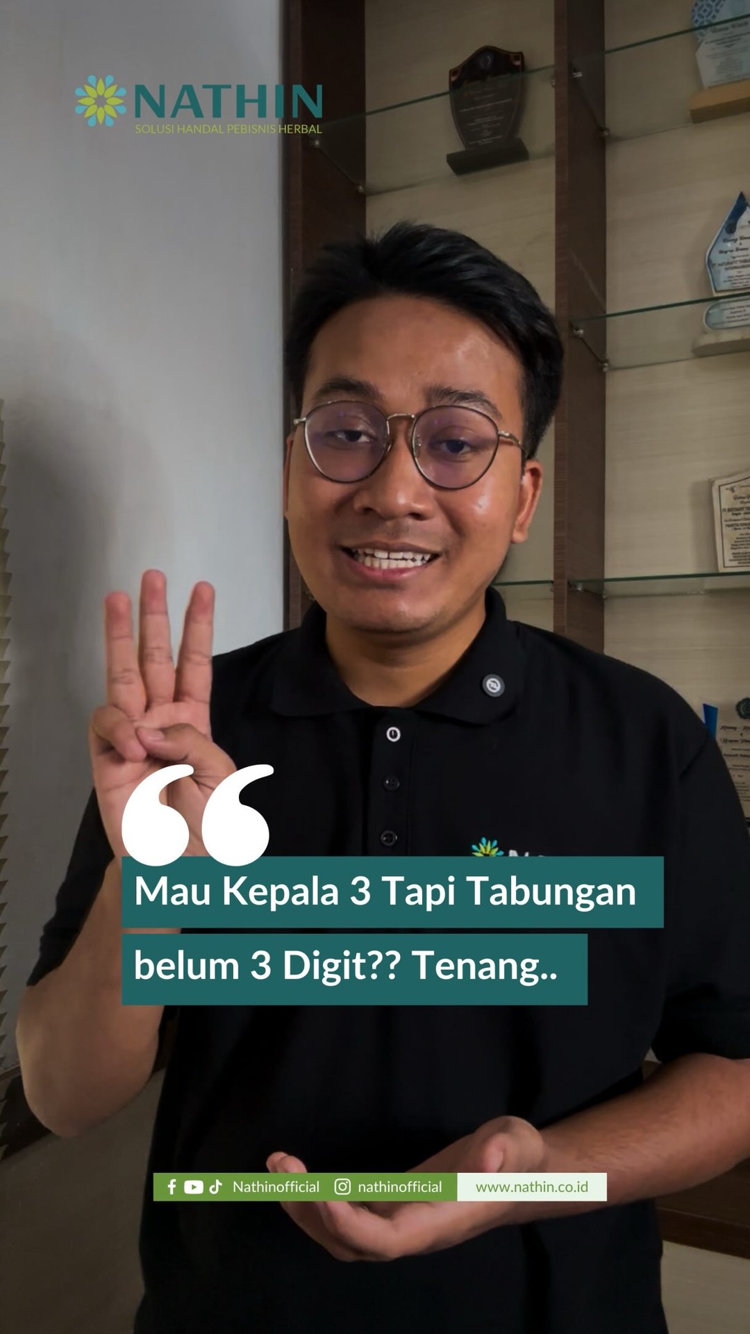Nathin by Naturafit Group Facebook ad: Usia 30-an tapi tabungan belum nyentuh 3 digit?
