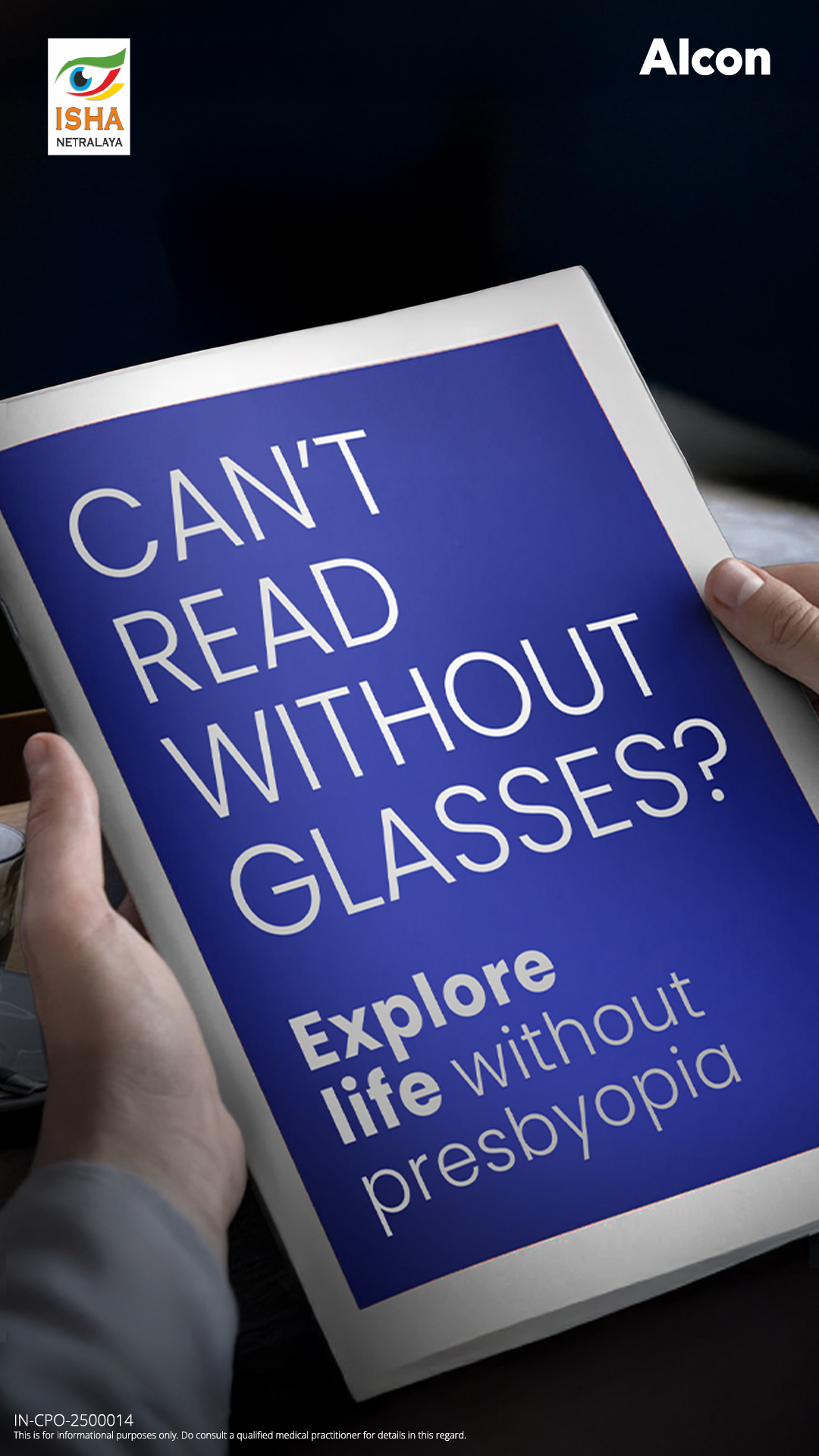 Isha Eye Care Pvt Ltd Facebook ad from May 27, 2026