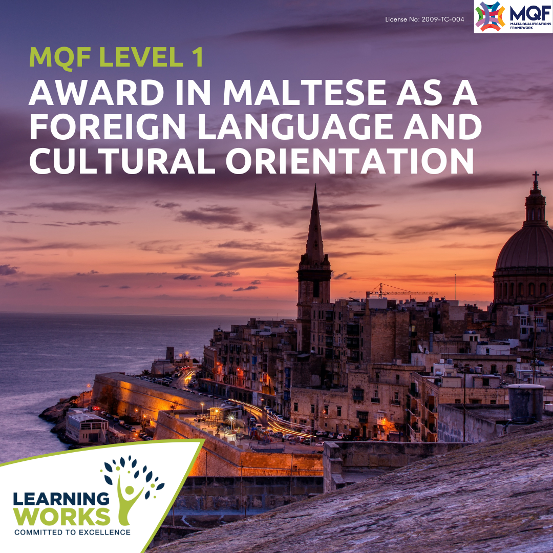 Learning Works Facebook ad: Learn Maltese with Learning Works!