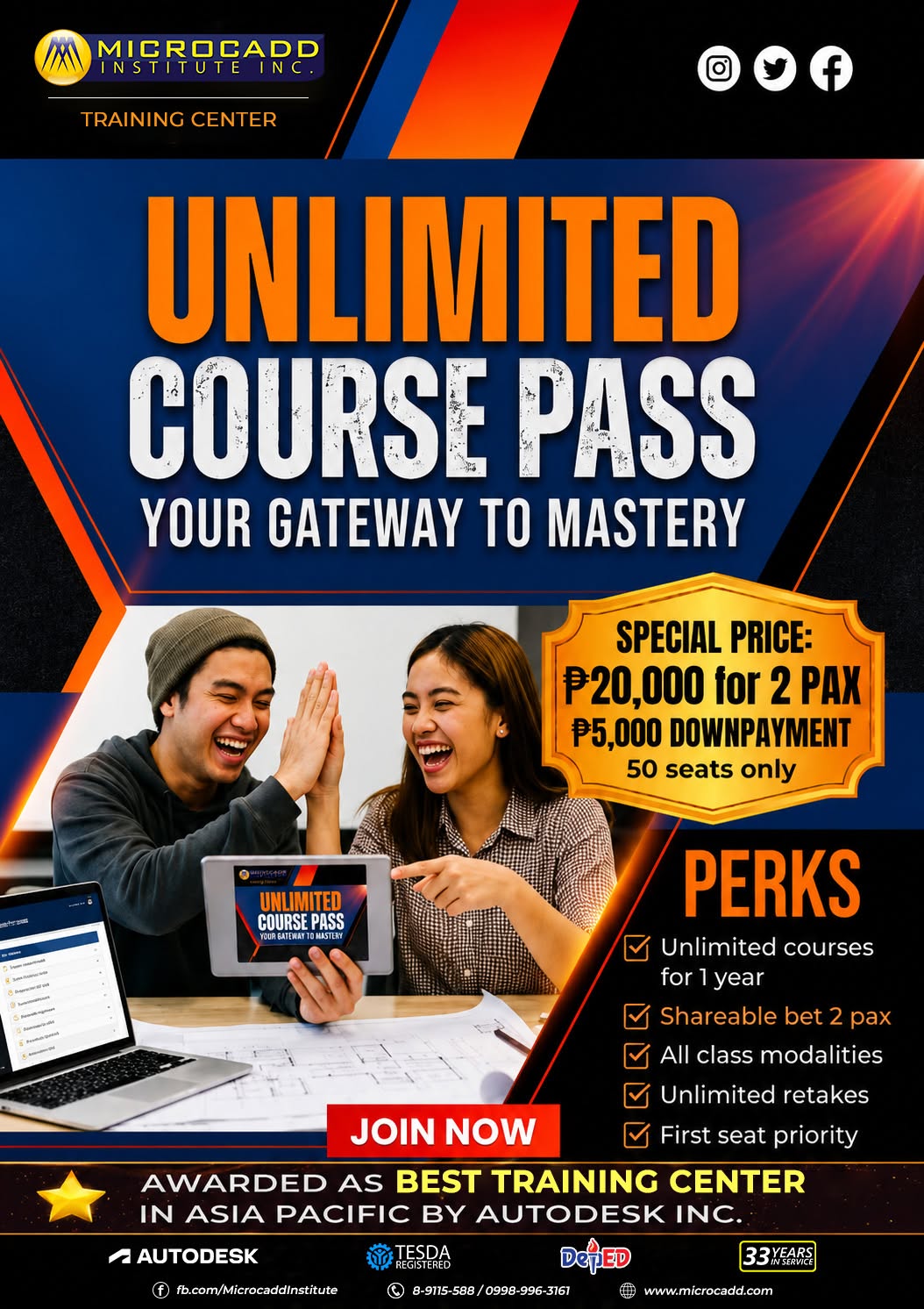 Microcadd Institute Inc Facebook ad