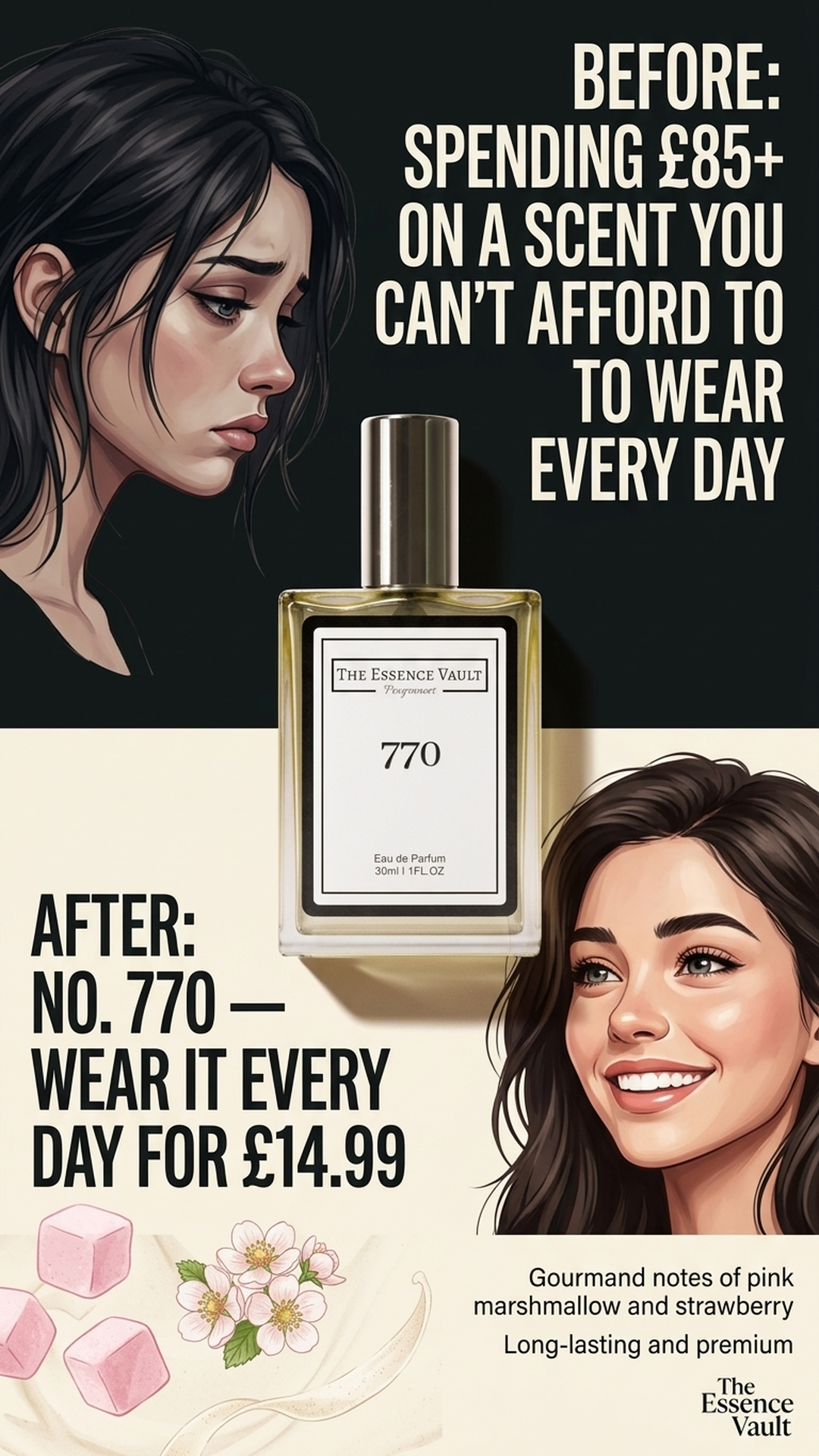 The Essence Vault Facebook ad