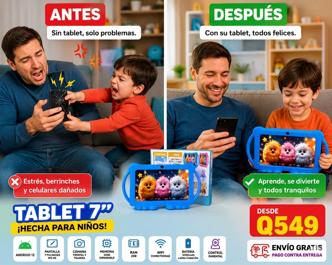 Las 3b Guate Facebook ad: TABLET ANDROID 12 (Nuevas)