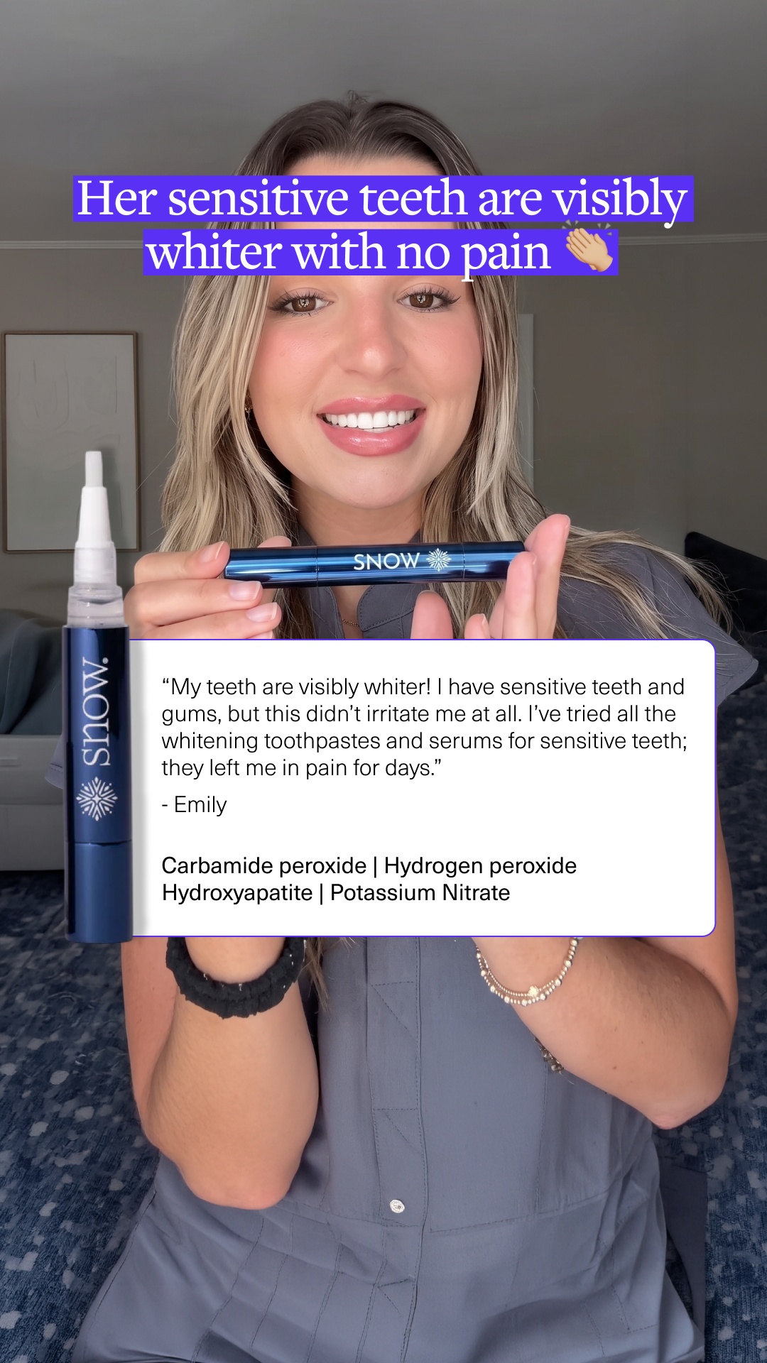 SNOW Teeth Whitening Facebook ad