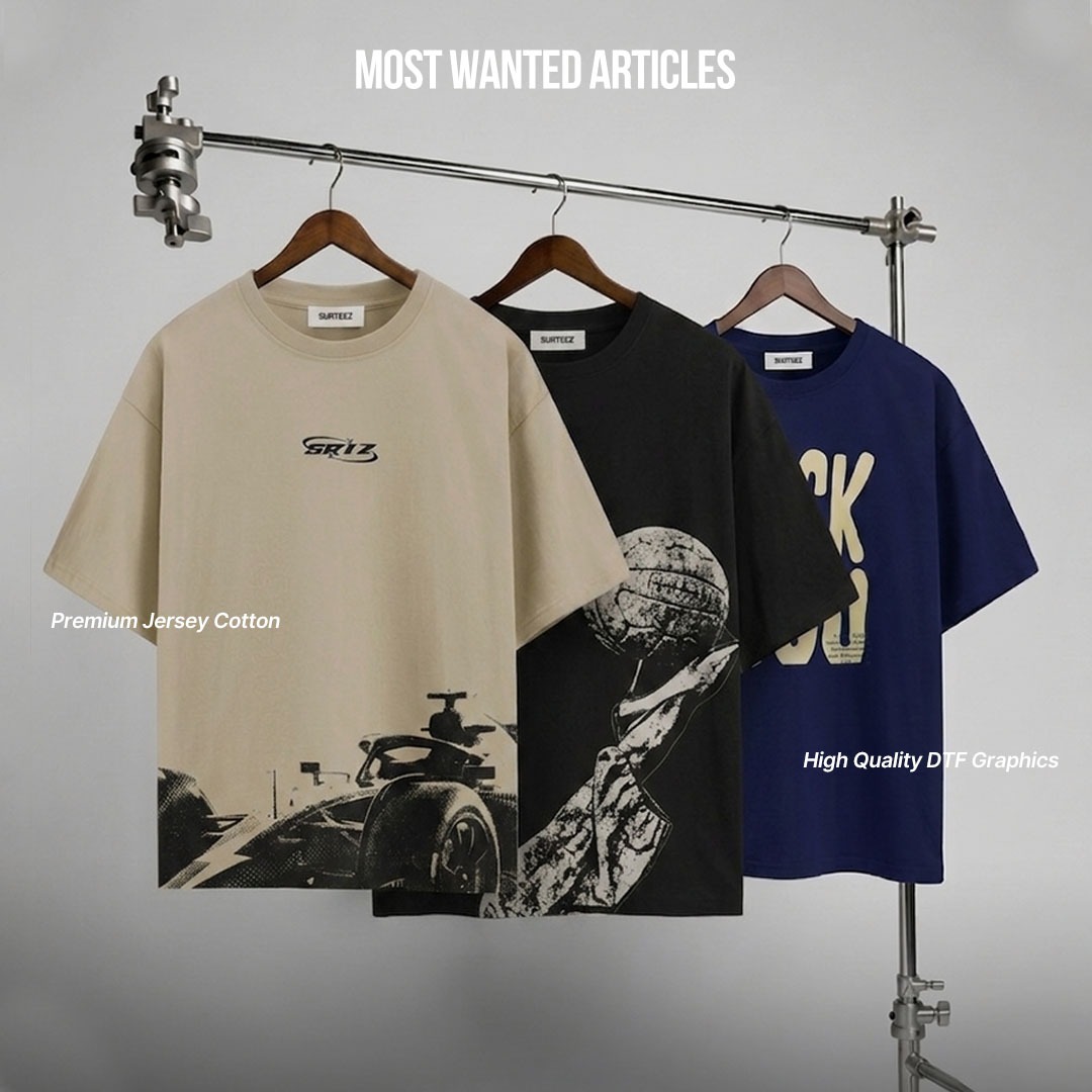 Surteez Facebook ad: Premium Quality. Streetwear Vibes.