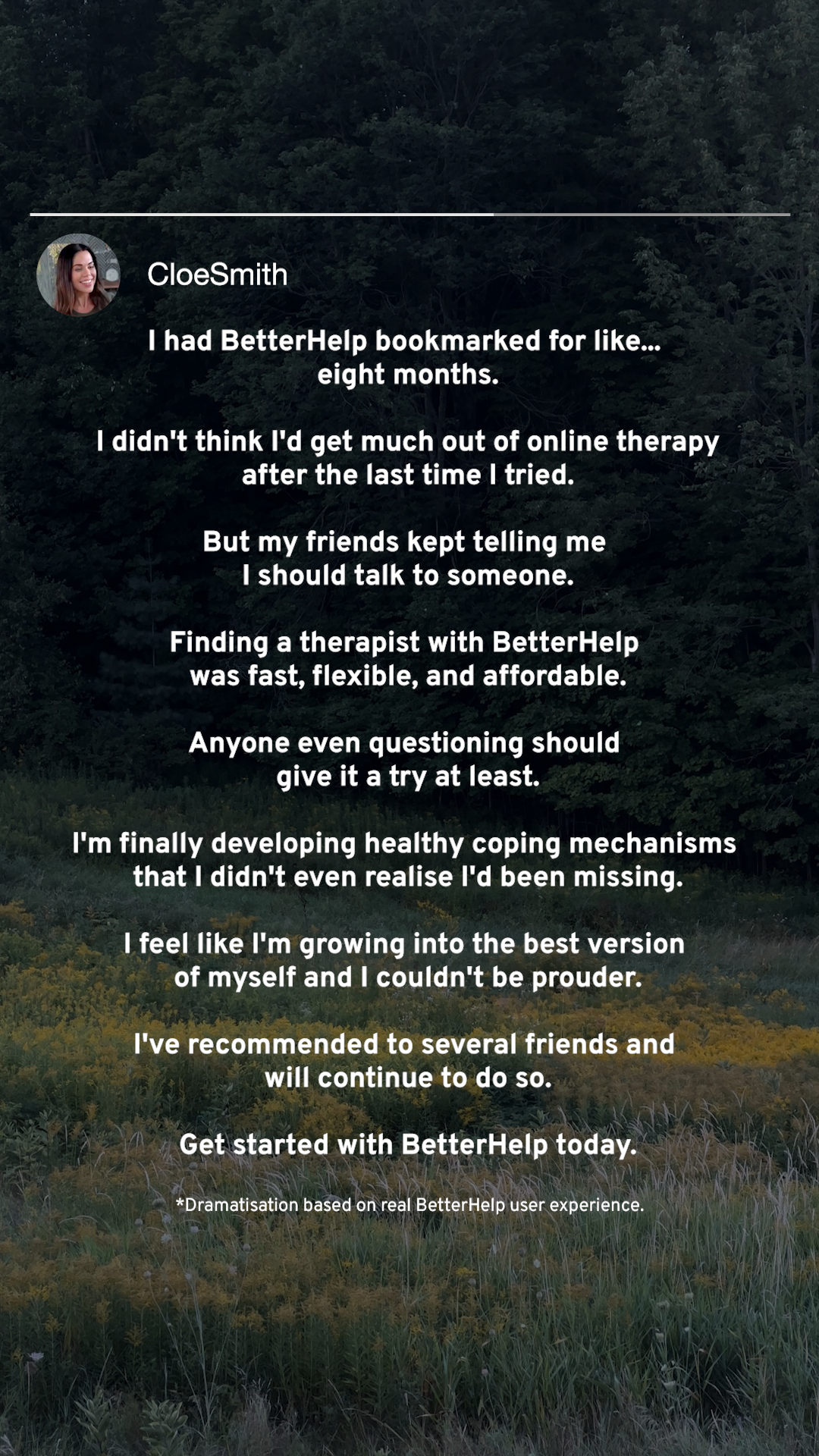 BetterHelp Facebook ad