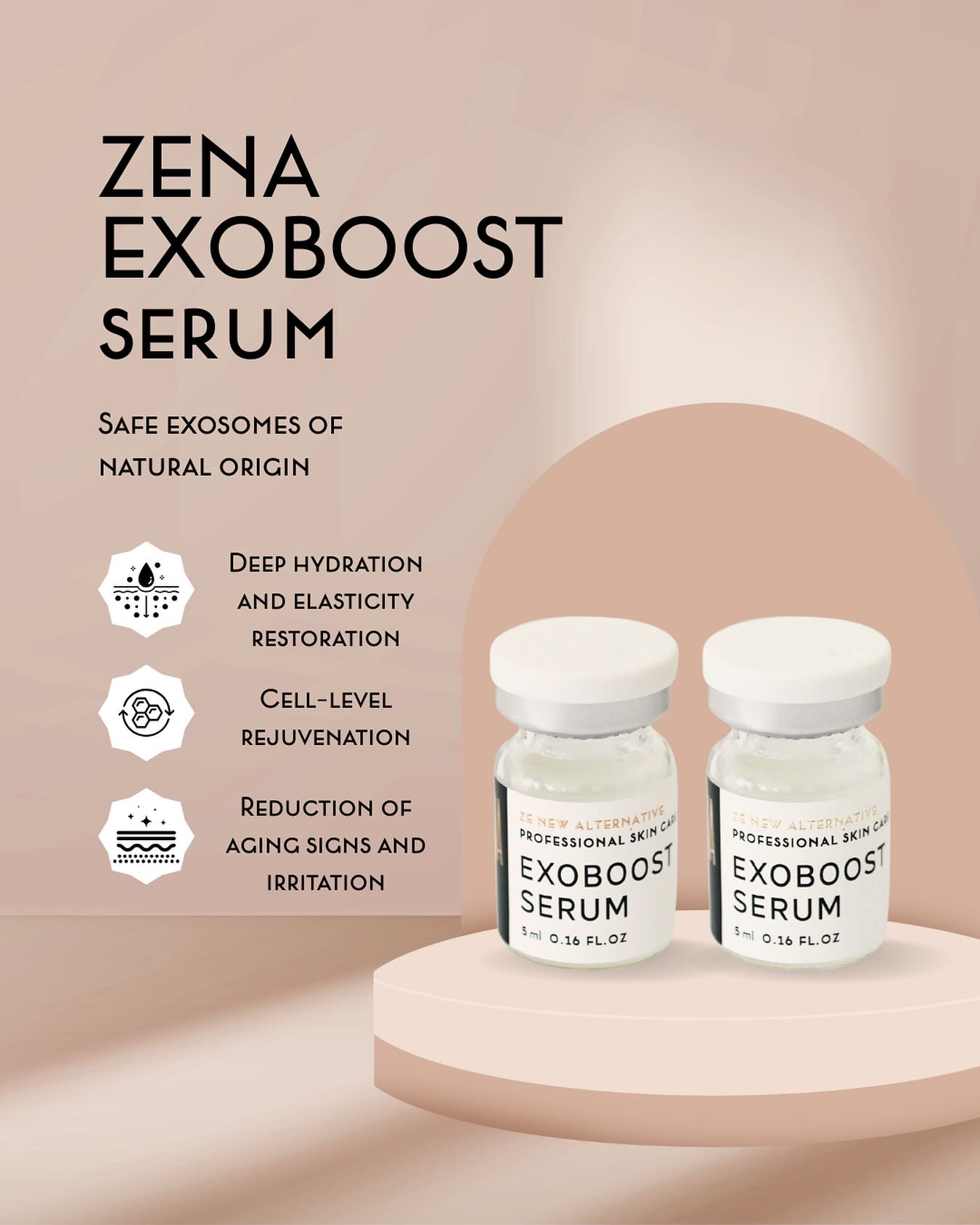 ZENA Cosmetics Europe Facebook ad: ExoBoost Serum ~ ZENA Official Europe
